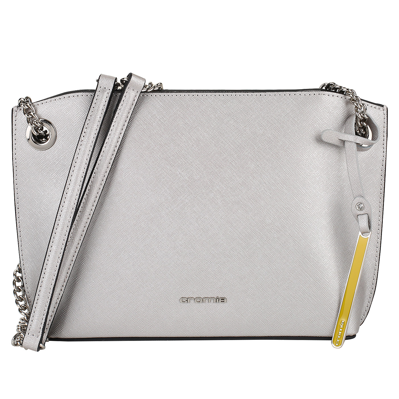 Cromia Женская серебристая сумочка на молнии