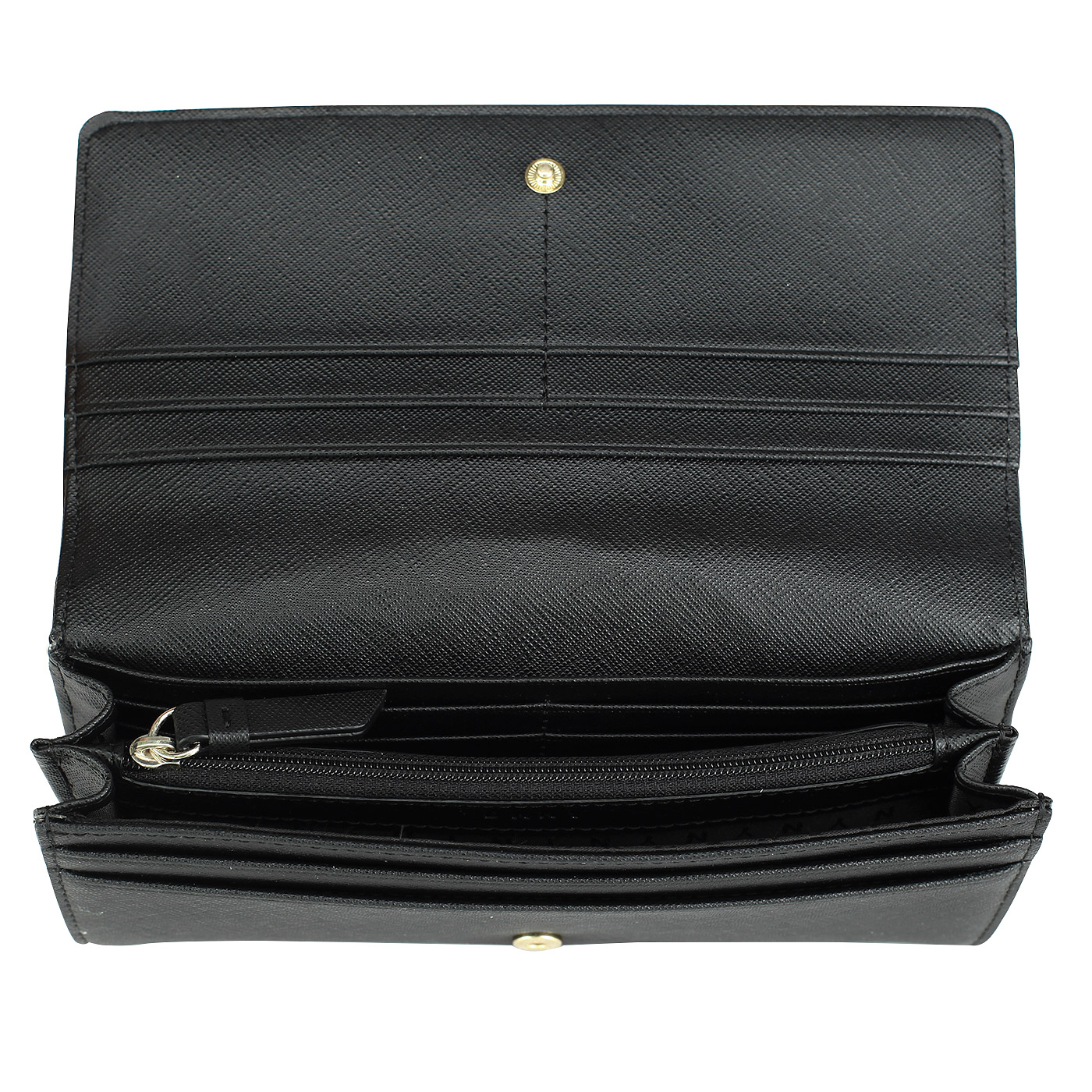 Женское портмоне из натуральной сафьяновой кожи DKNY Saffiano