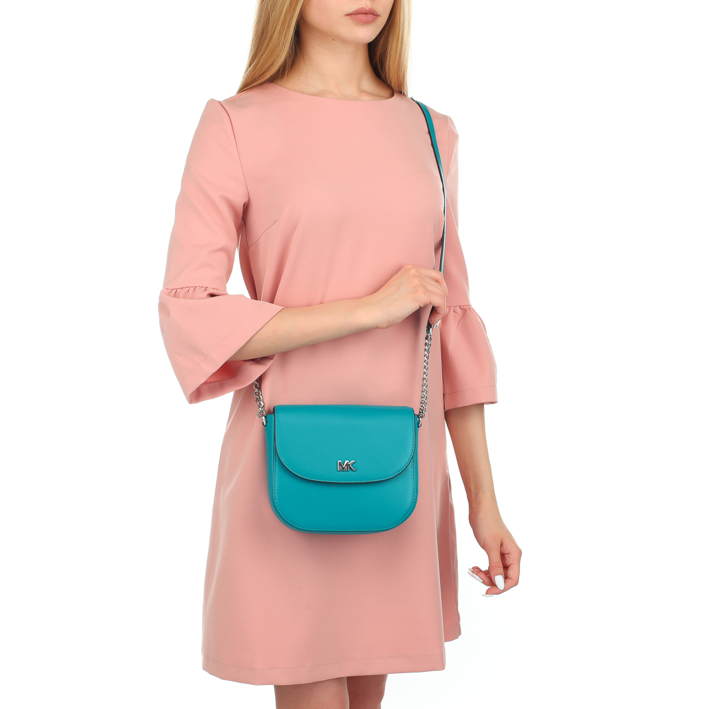 Кожаная сумочка через плечо Michael Kors Mott