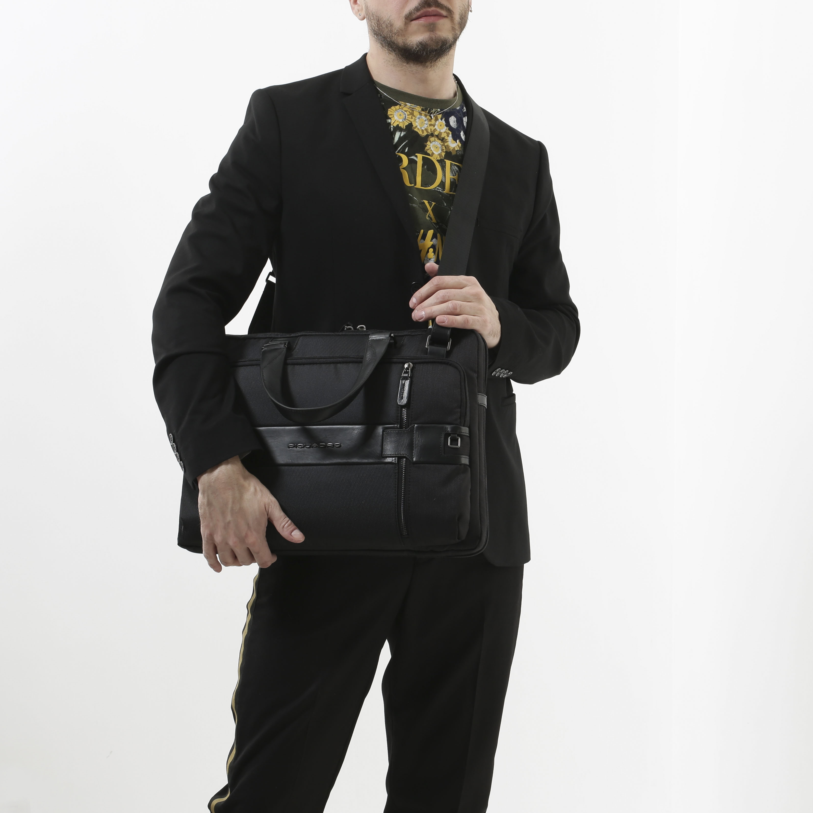 Деловая сумка на двойной молнии Piquadro Tokyo