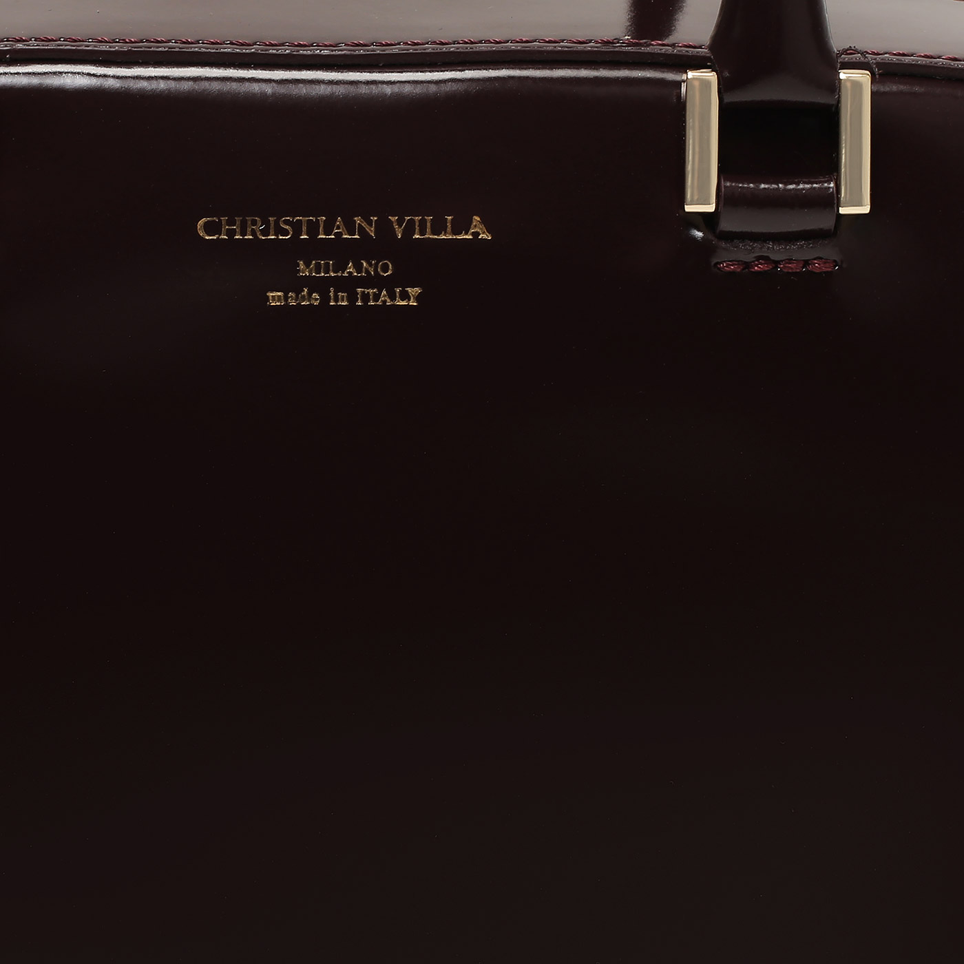 Глянцевая сумка Christian Villa Vitello Specchio