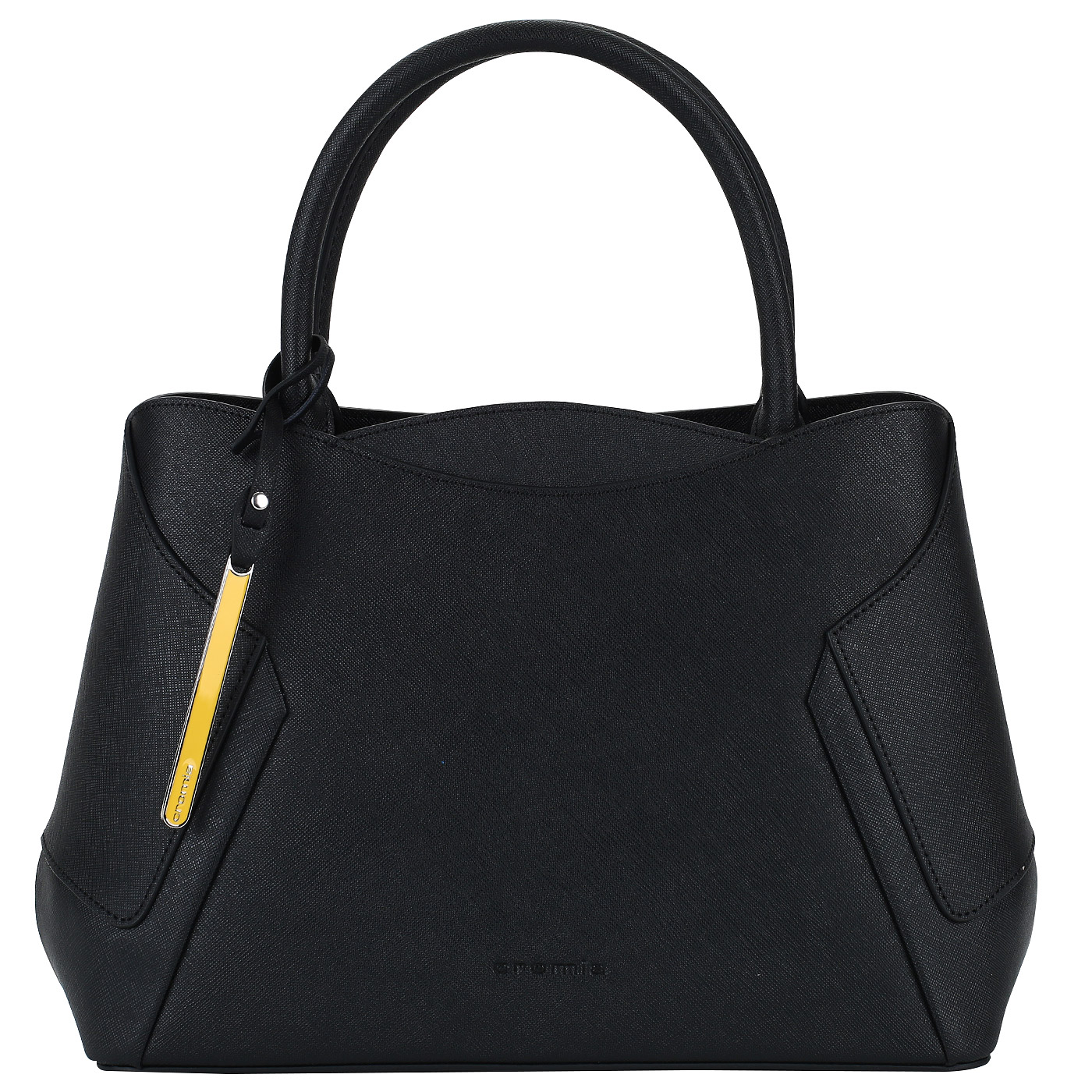 Cromia Черная сумка из сафьяна