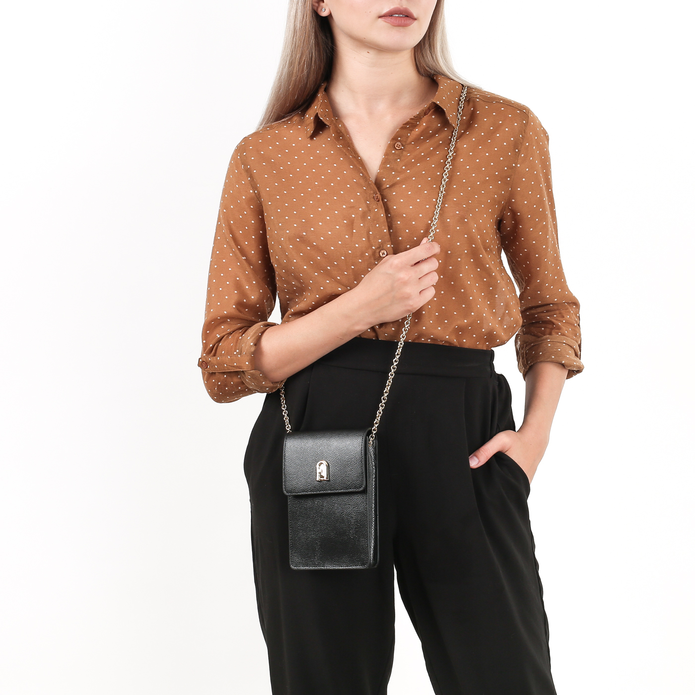 Миниатюрная кожаная сумочка Furla 1927