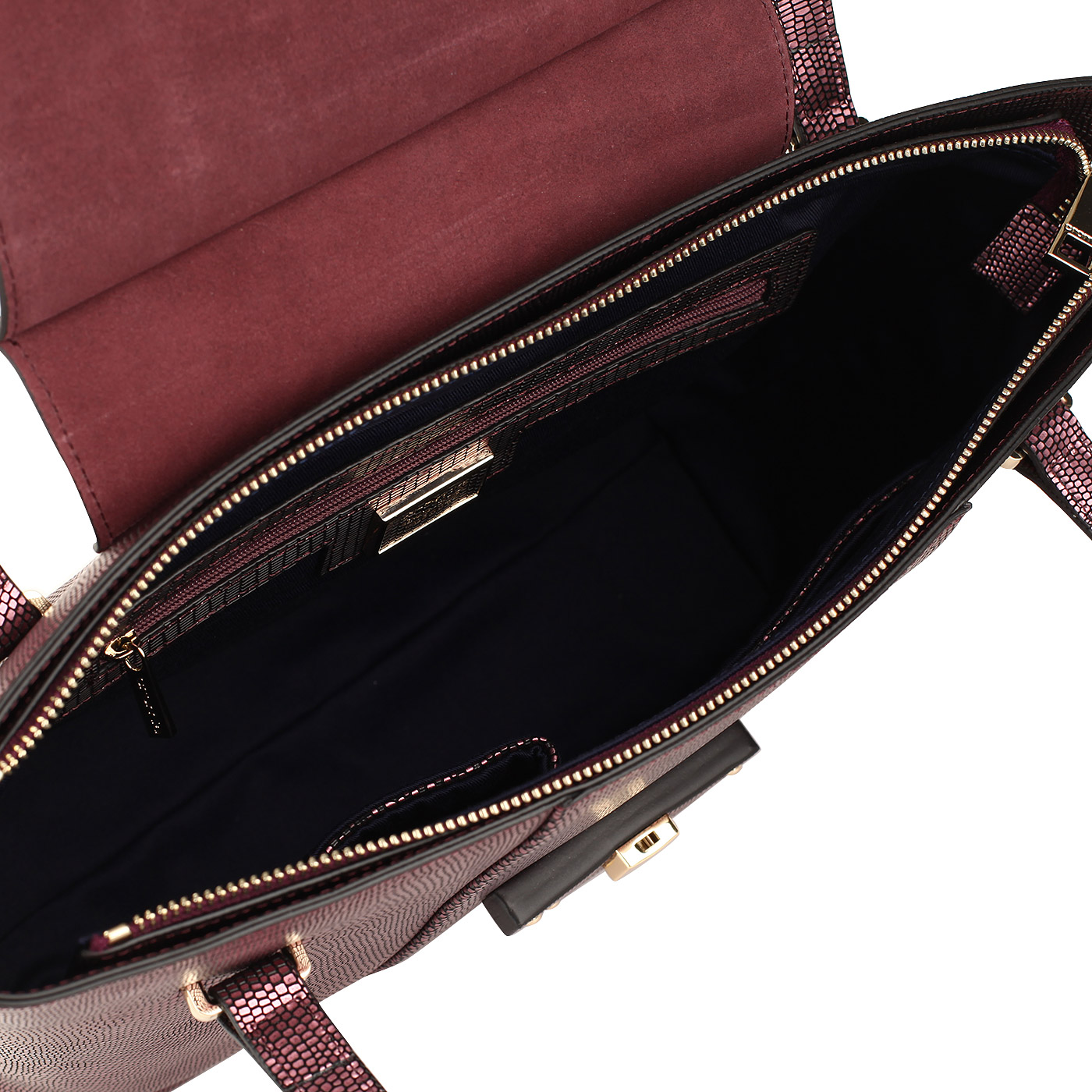 Кожаная сумка с откидным клапаном Cromia Yvon