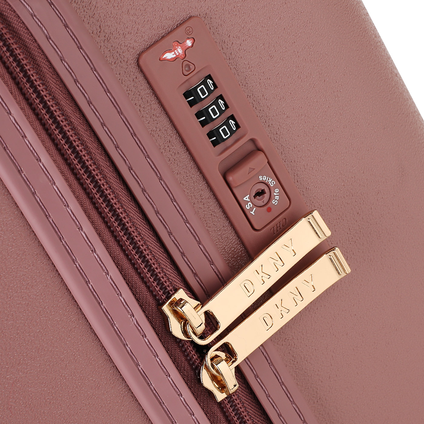 Чемодан маленький S из ABS-пластика с кодовым замком DKNY DKNY-014 Metal Logo