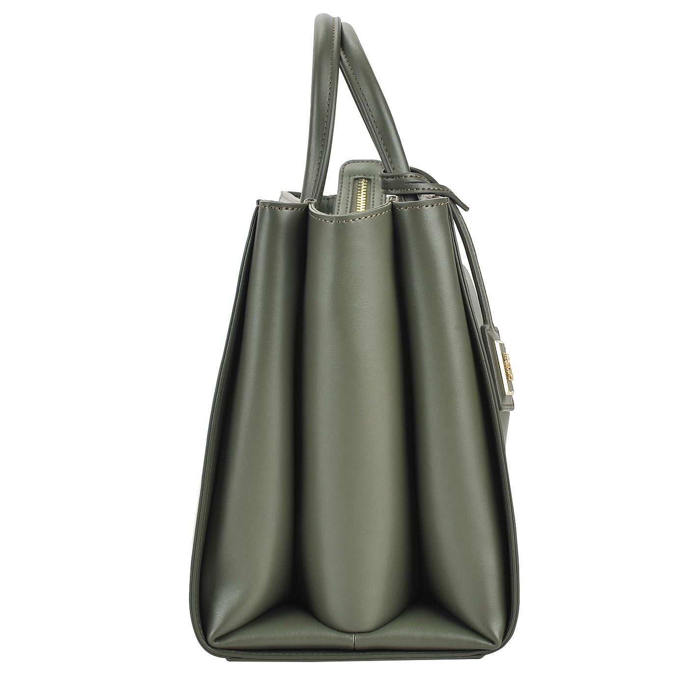 Вместительная зеленая сумка с короткими ручками Cavalli Class Panther 3D