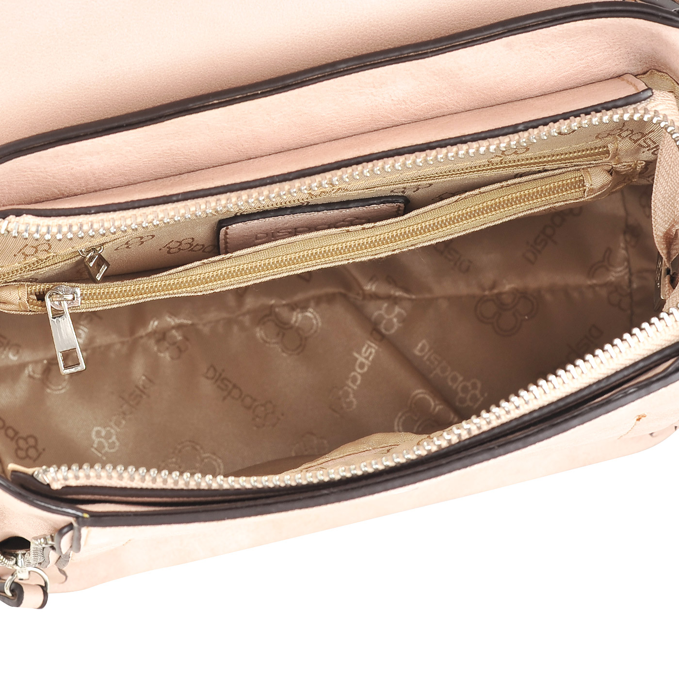 Практичная женская сумка-рюкзак из экокожи розового цвета Dispacci 