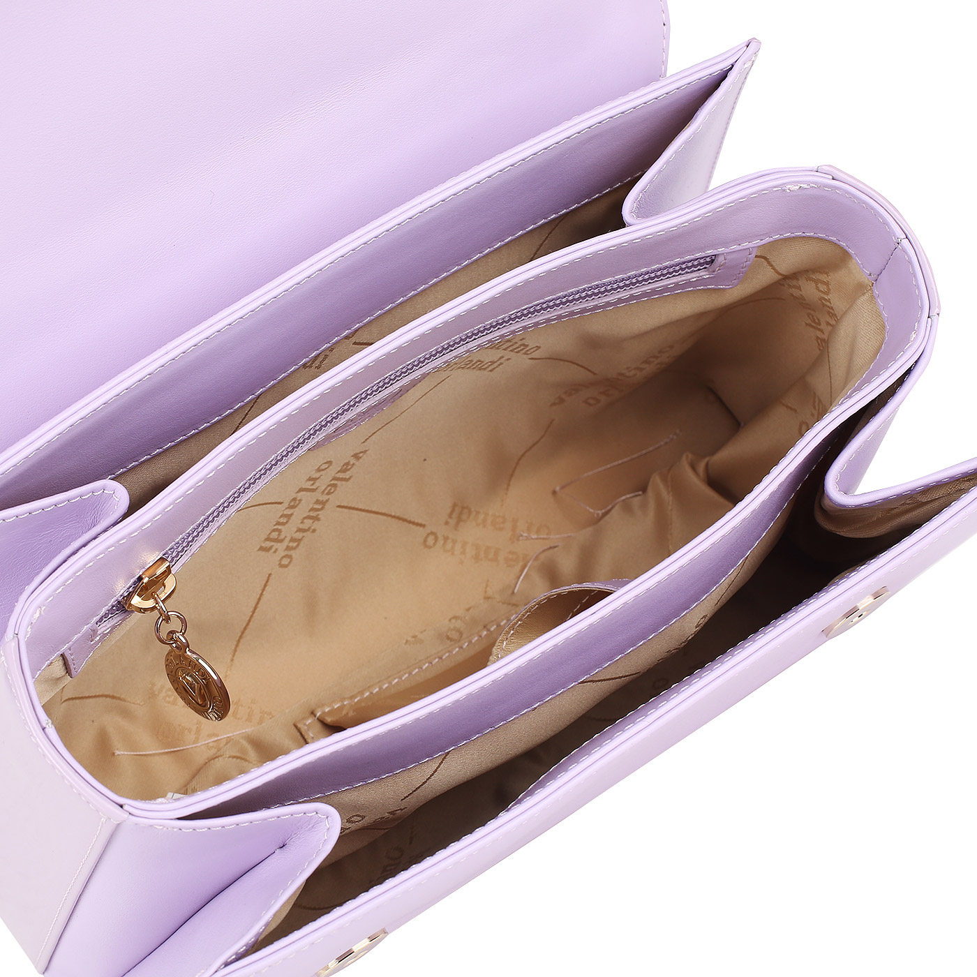 Стеганая сумка с цепочкой Valentino Orlandi Creamy
