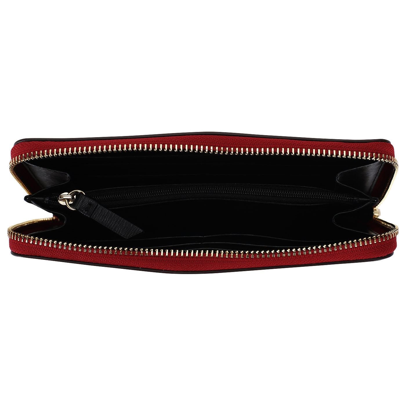 Красное сафьяновое портмоне DKNY Saffiano