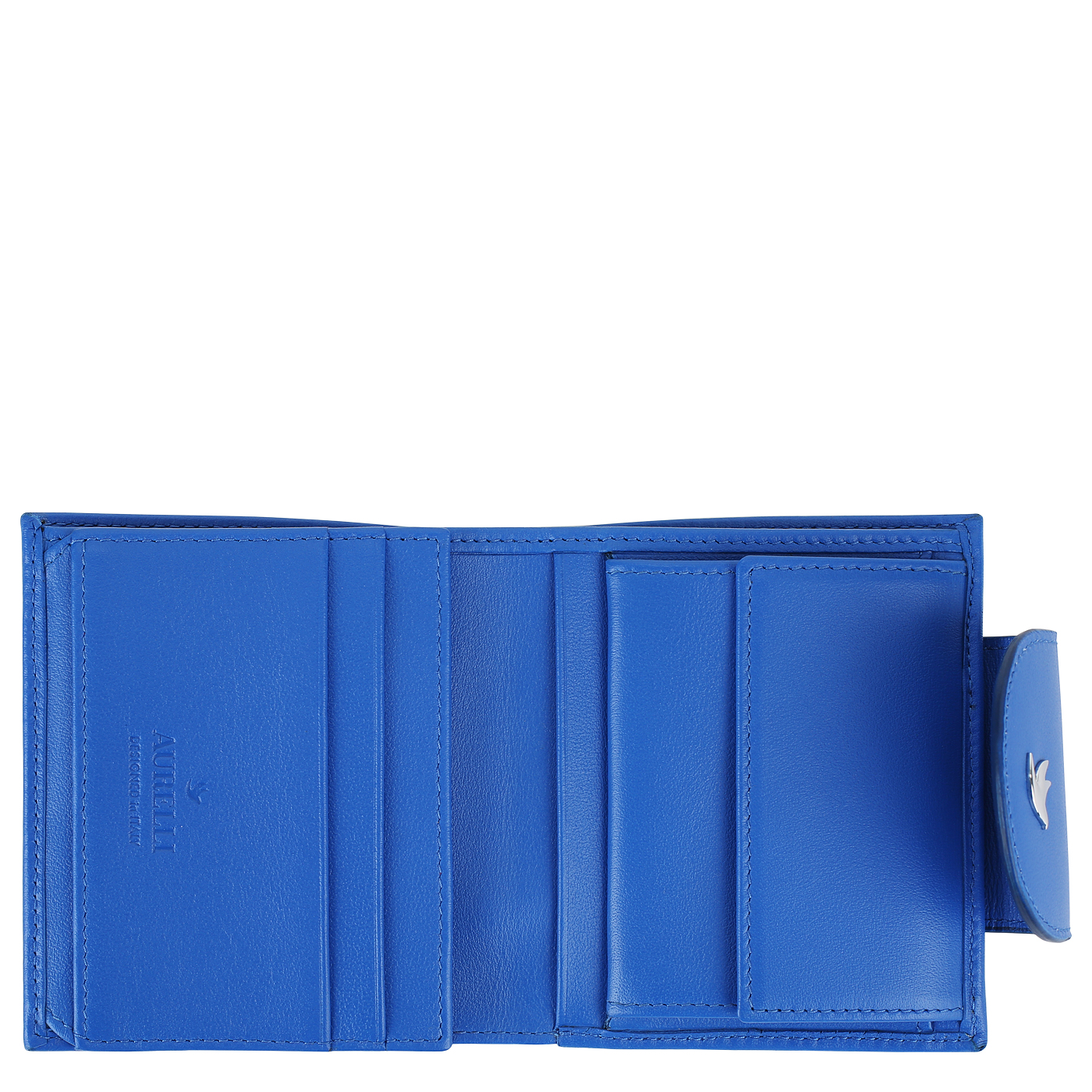 Кошелек складной на кнопке Aurelli Ocean