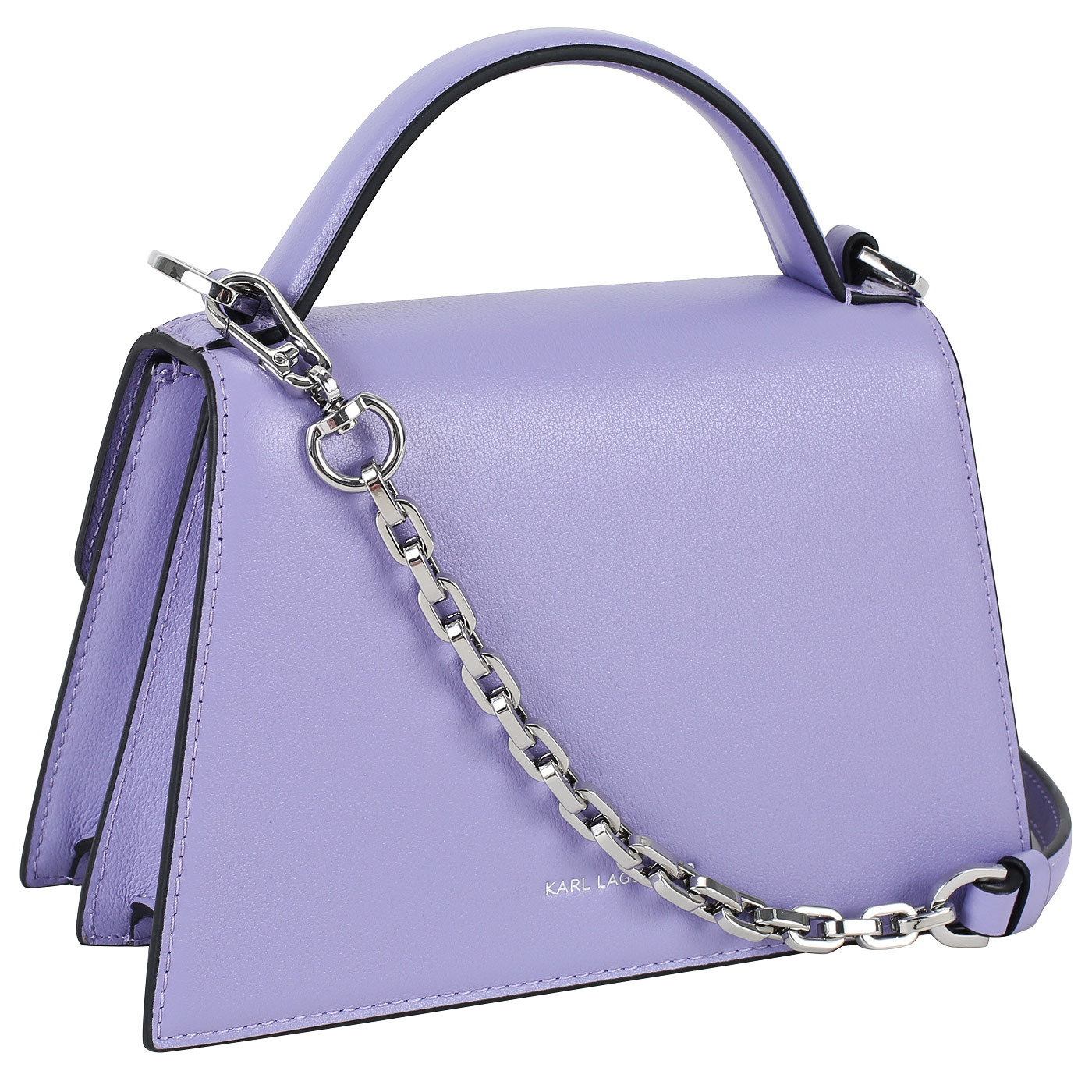 Кожаная сумка Karl Lagerfeld Signature