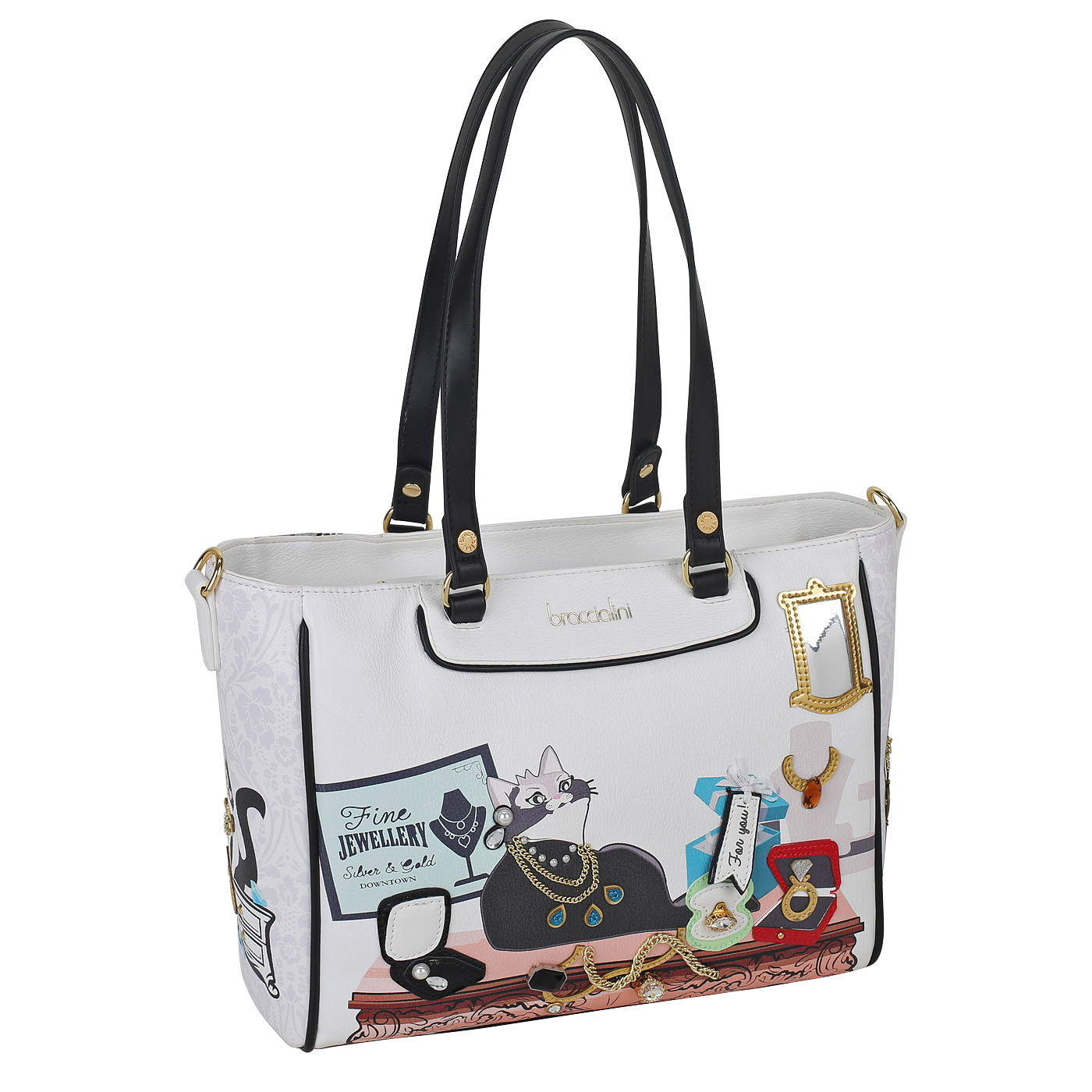 Сумка с длинными ручками Braccialini All Round