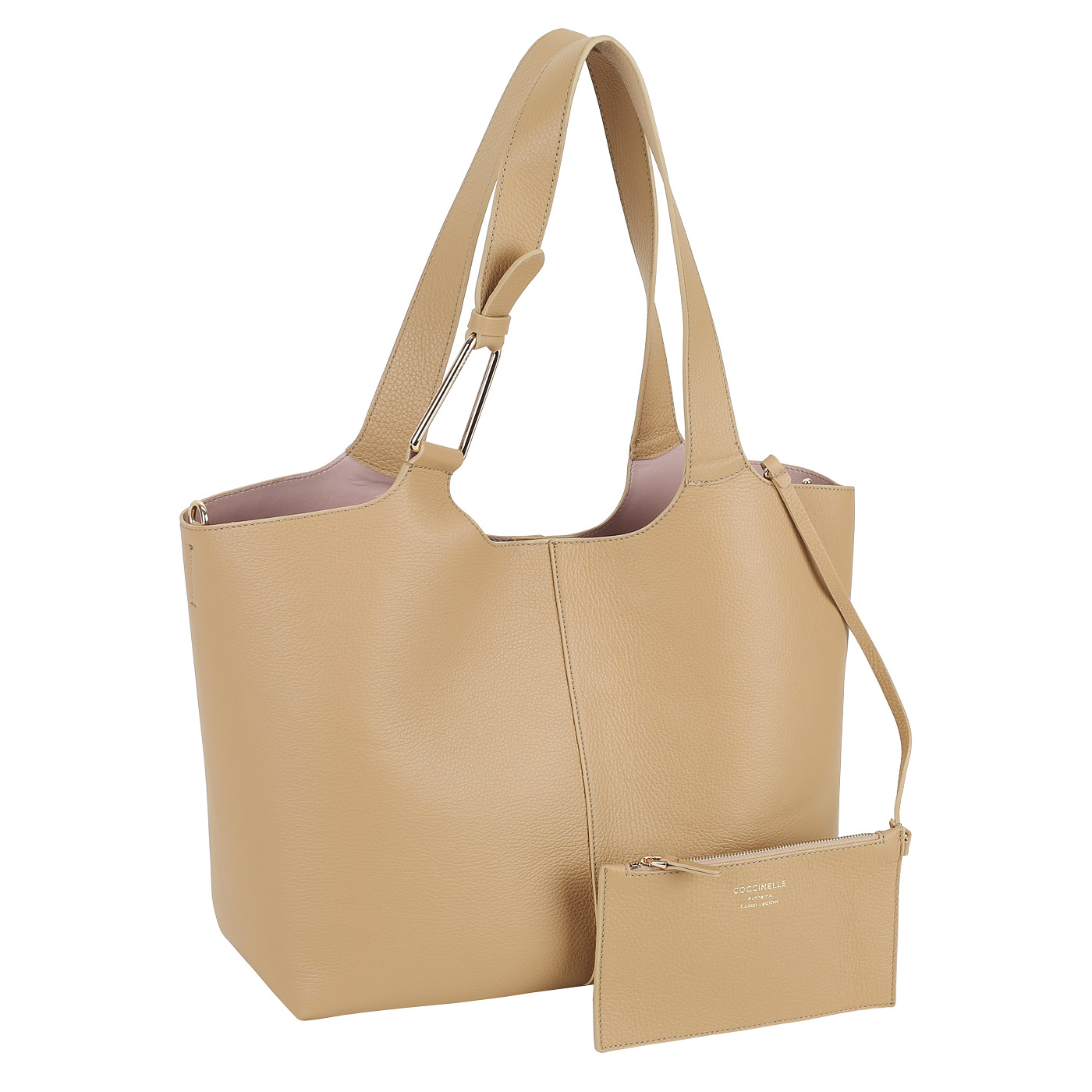 Кожаная сумка с косметичкой Coccinelle CoccinelleBrume