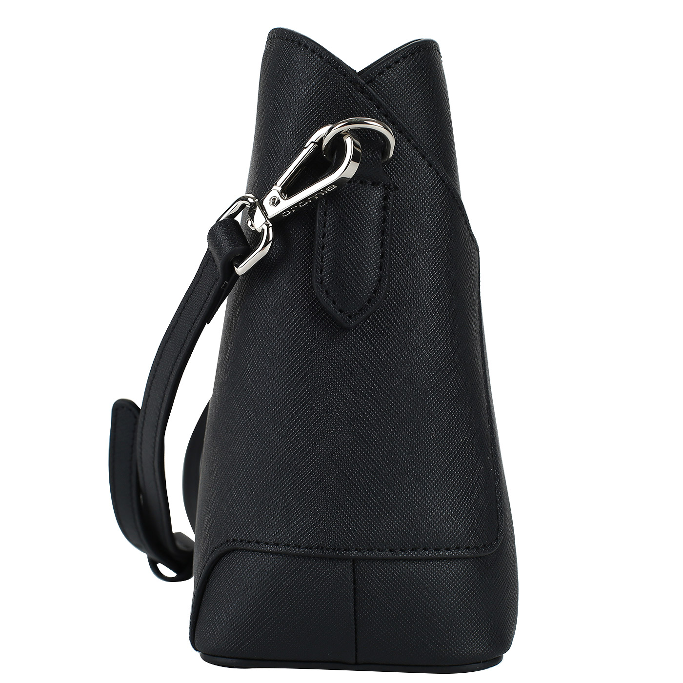 Черная женская сафьяновая сумочка Cromia Wisper