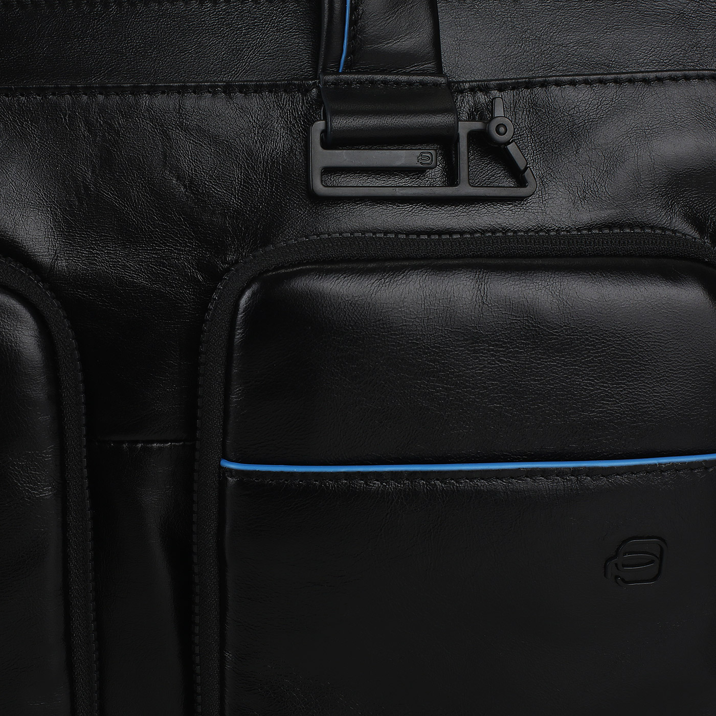 Кожаная сумка для документов Piquadro Blue square