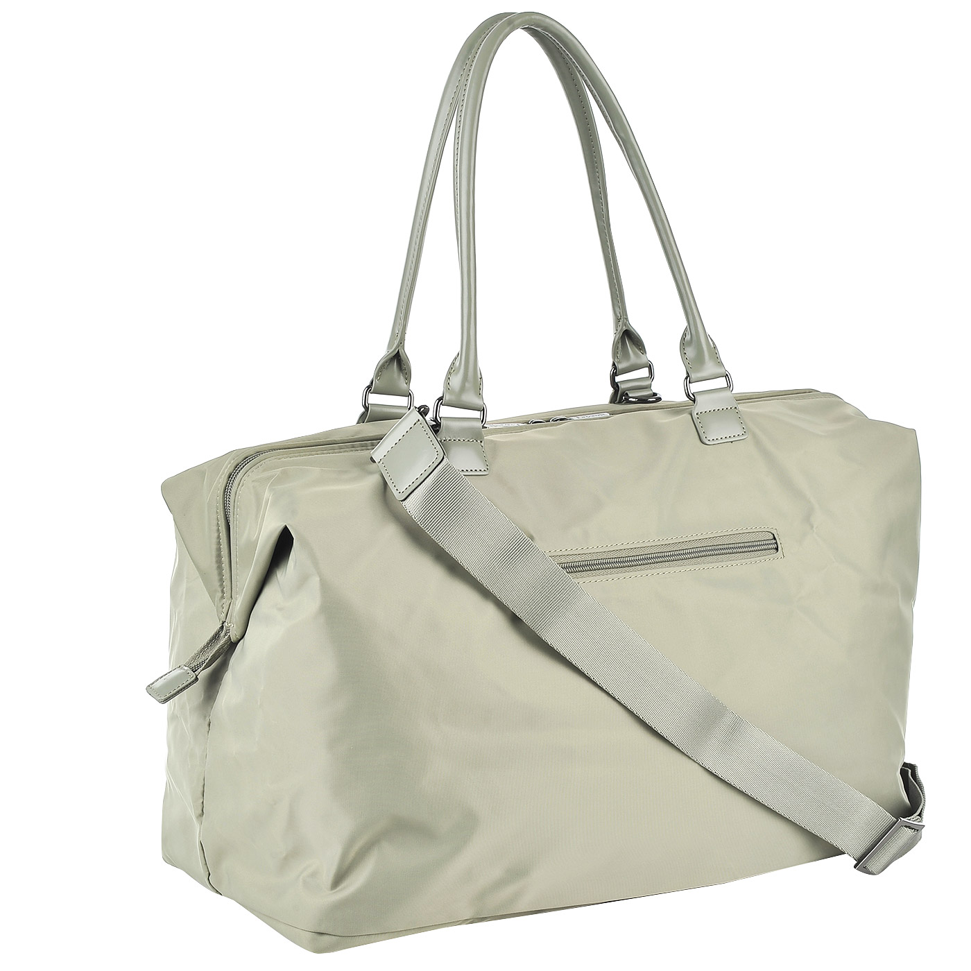 Текстильная дорожная сумка зеленого цвета Lipault Lady Plume