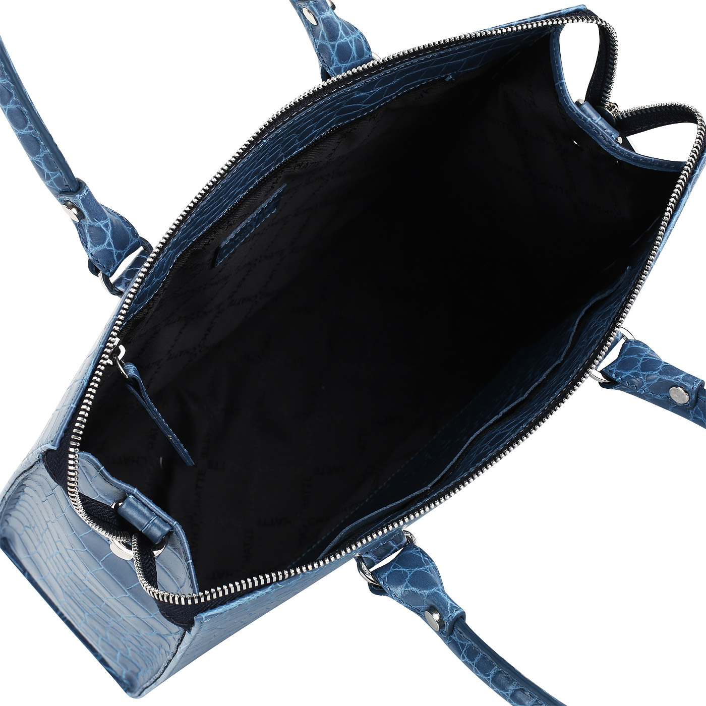 Женская сумка из синей кожи с плечевым ремешком Chatte 