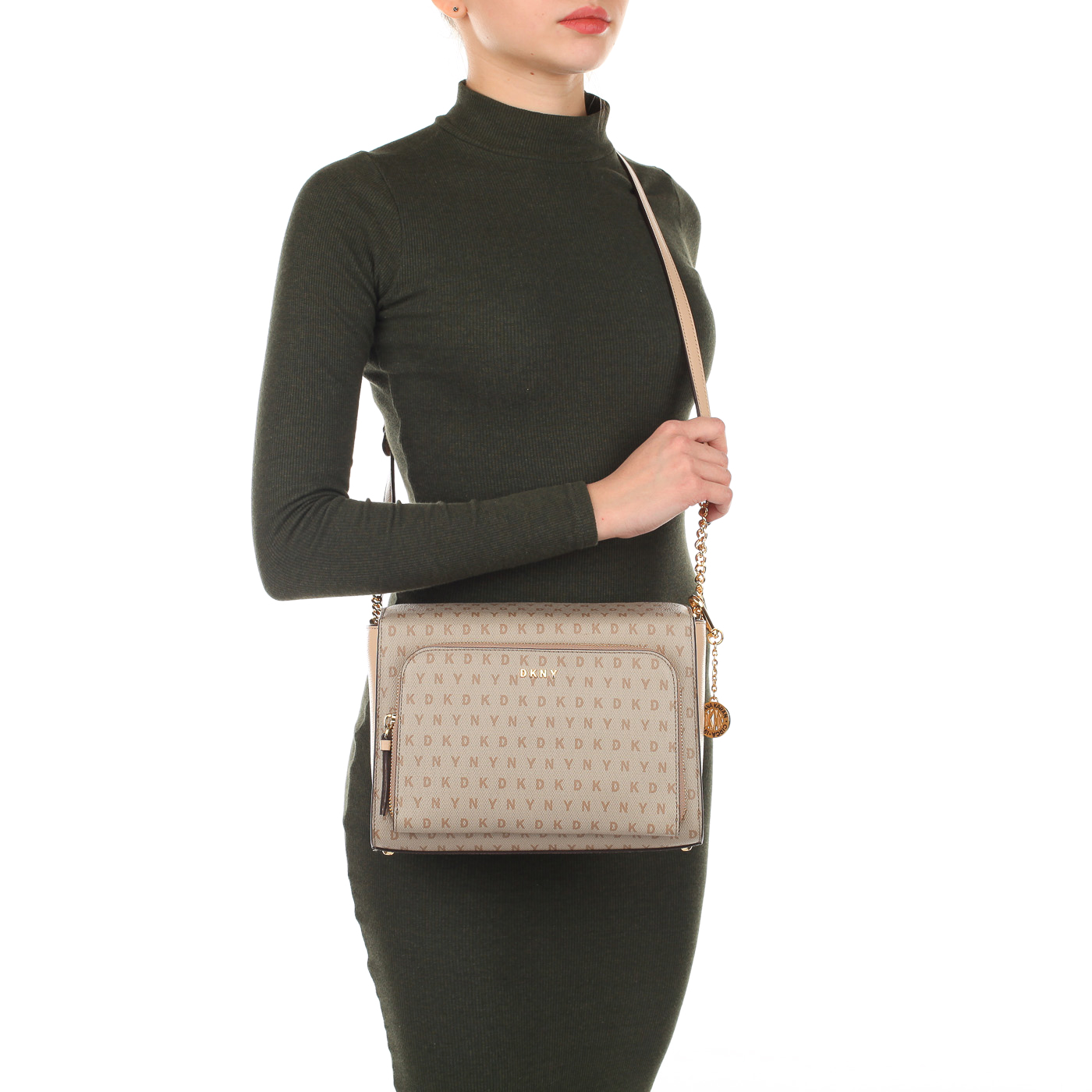 Женская сумка кросс-боди DKNY Coated Logo