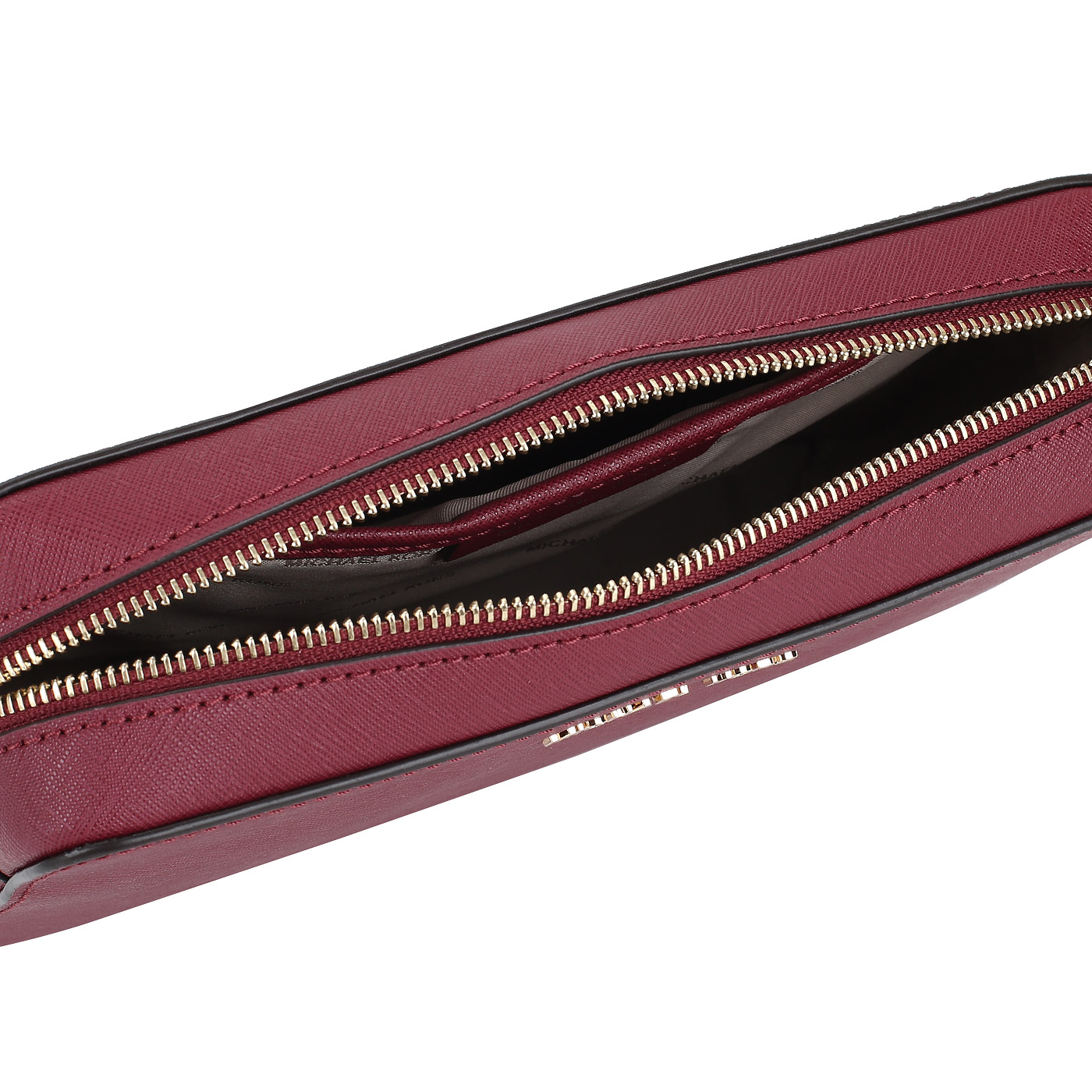 Женская бордовая сумочка из сафьяна Michael Kors Jet set travel