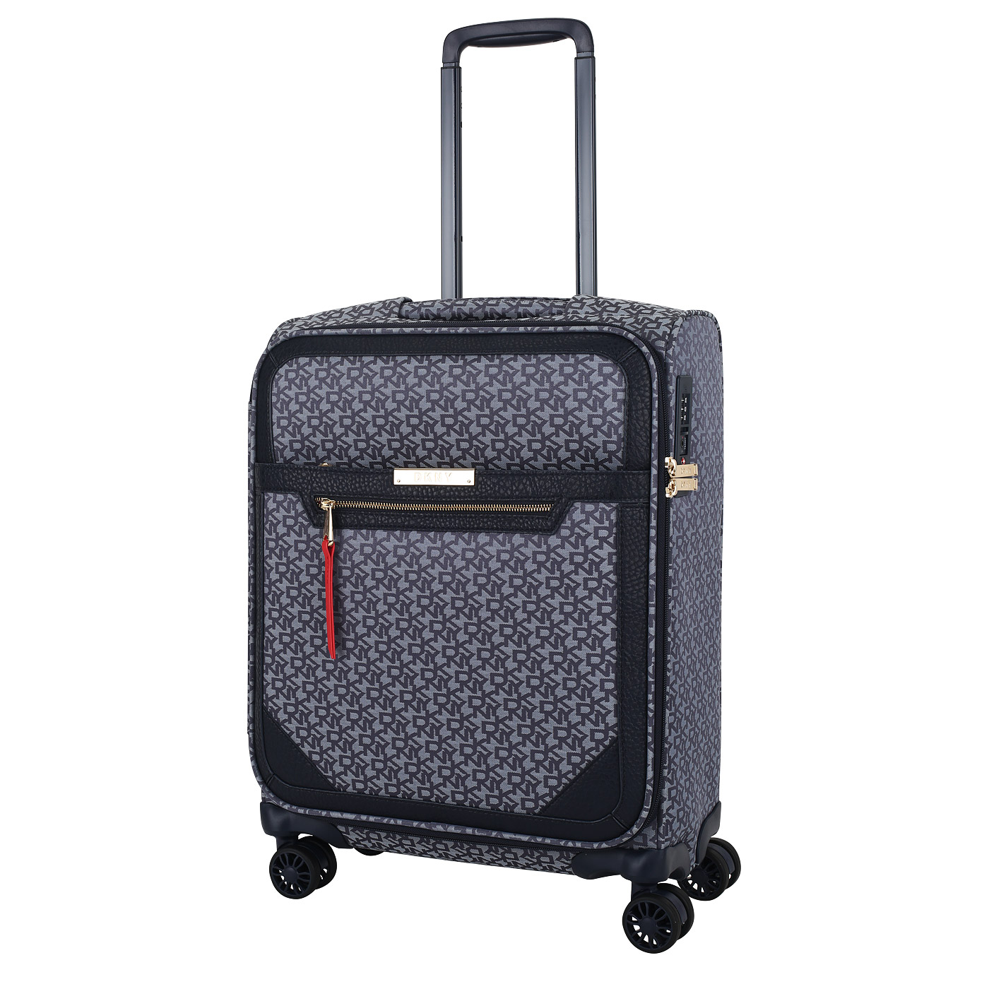 DKNY Чемодан для ручной клади тканевый с кодовым замком