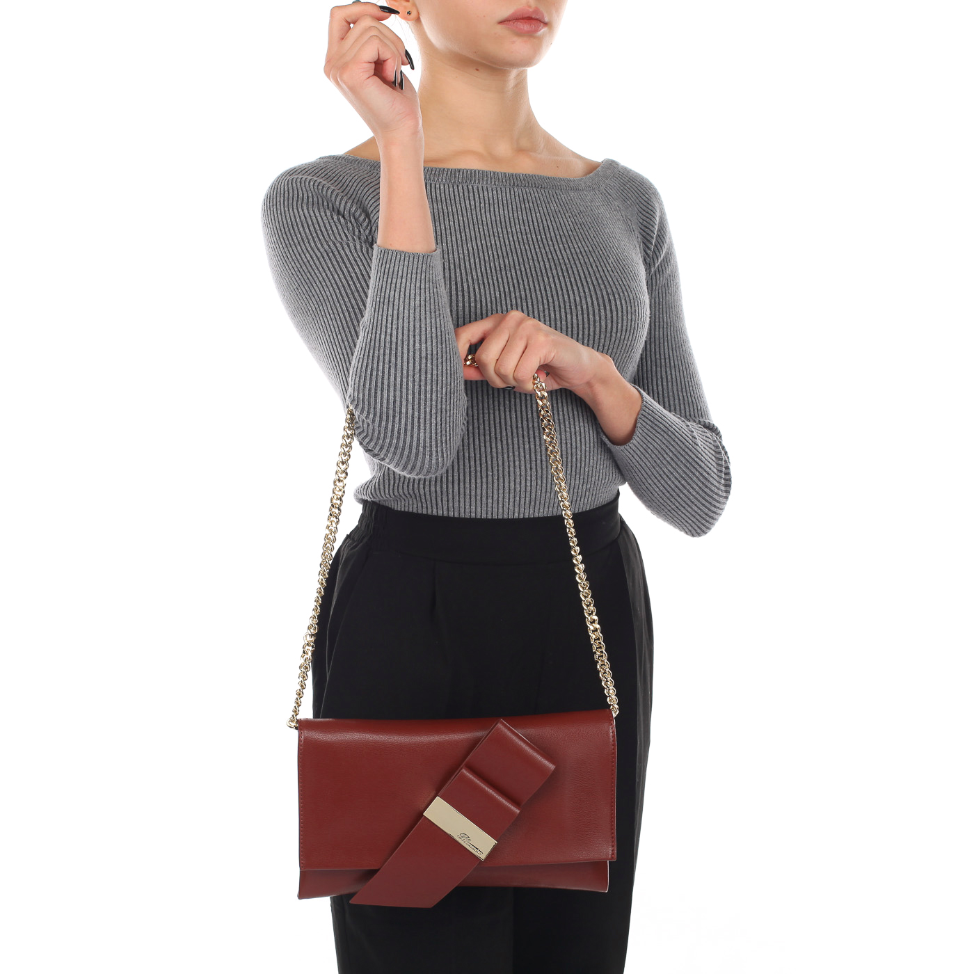 Маленькая женская сумочка со съемной цепочкой Blumarine Colette