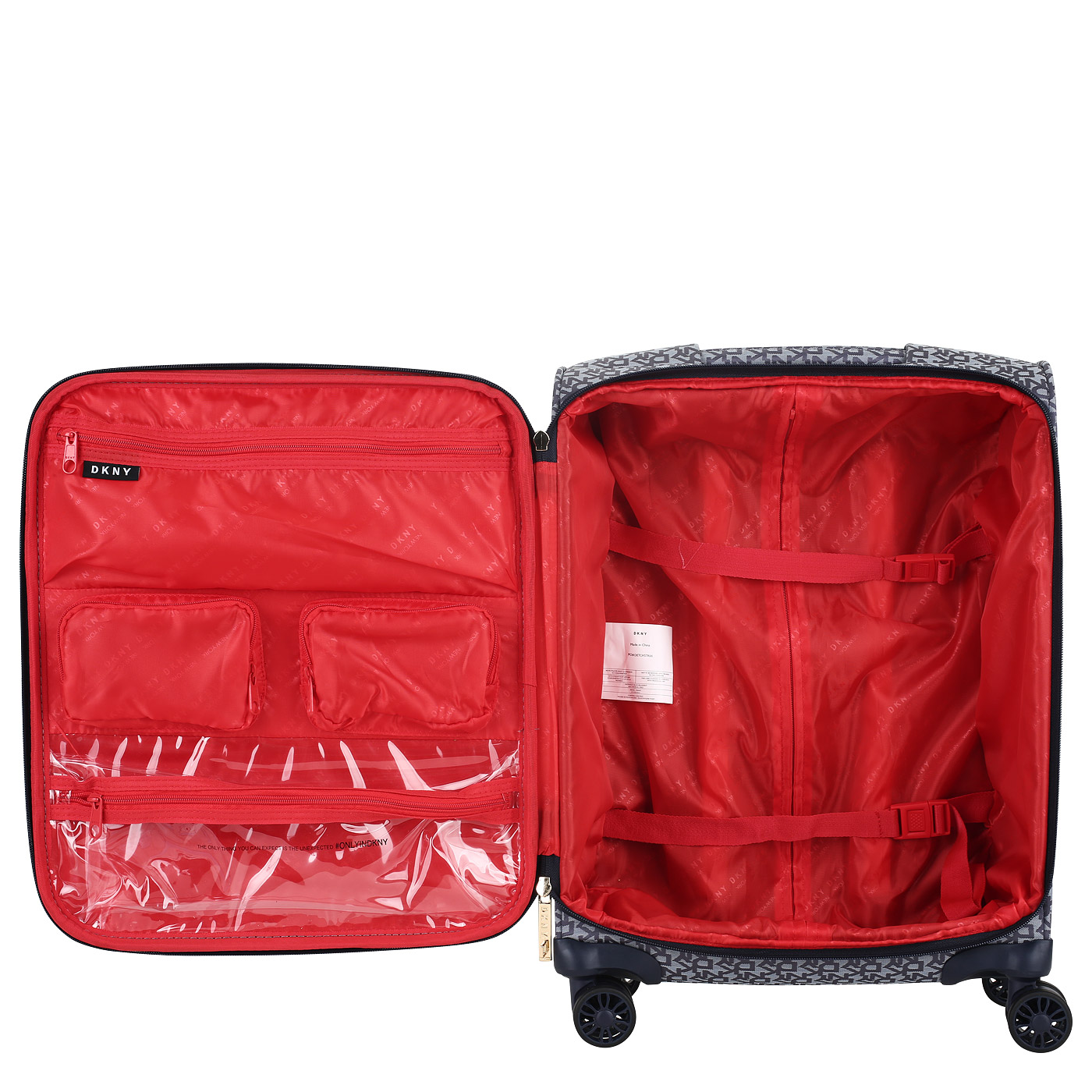 Чемодан для ручной клади тканевый с кодовым замком DKNY DKNY-090 Signature softs