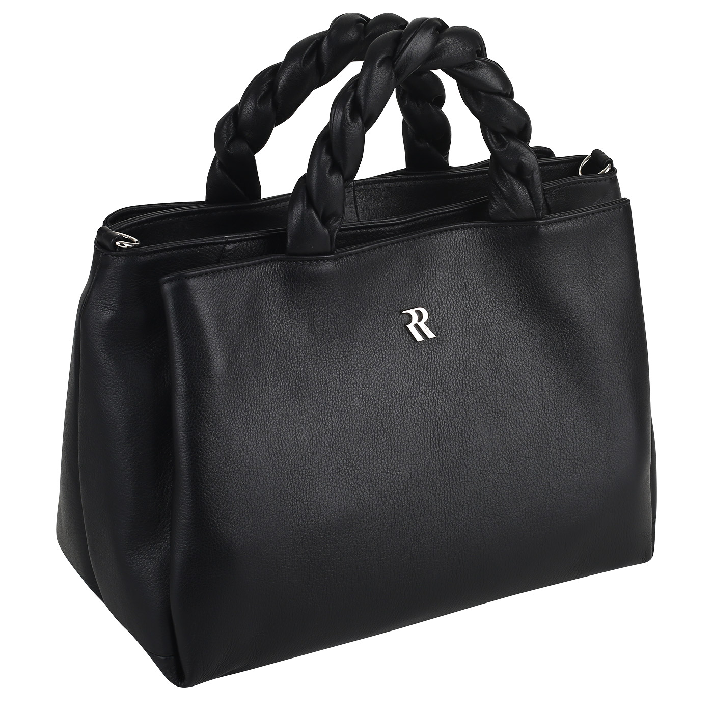 Сумка с плетеными ручками Bruno Rossi Vitello soft