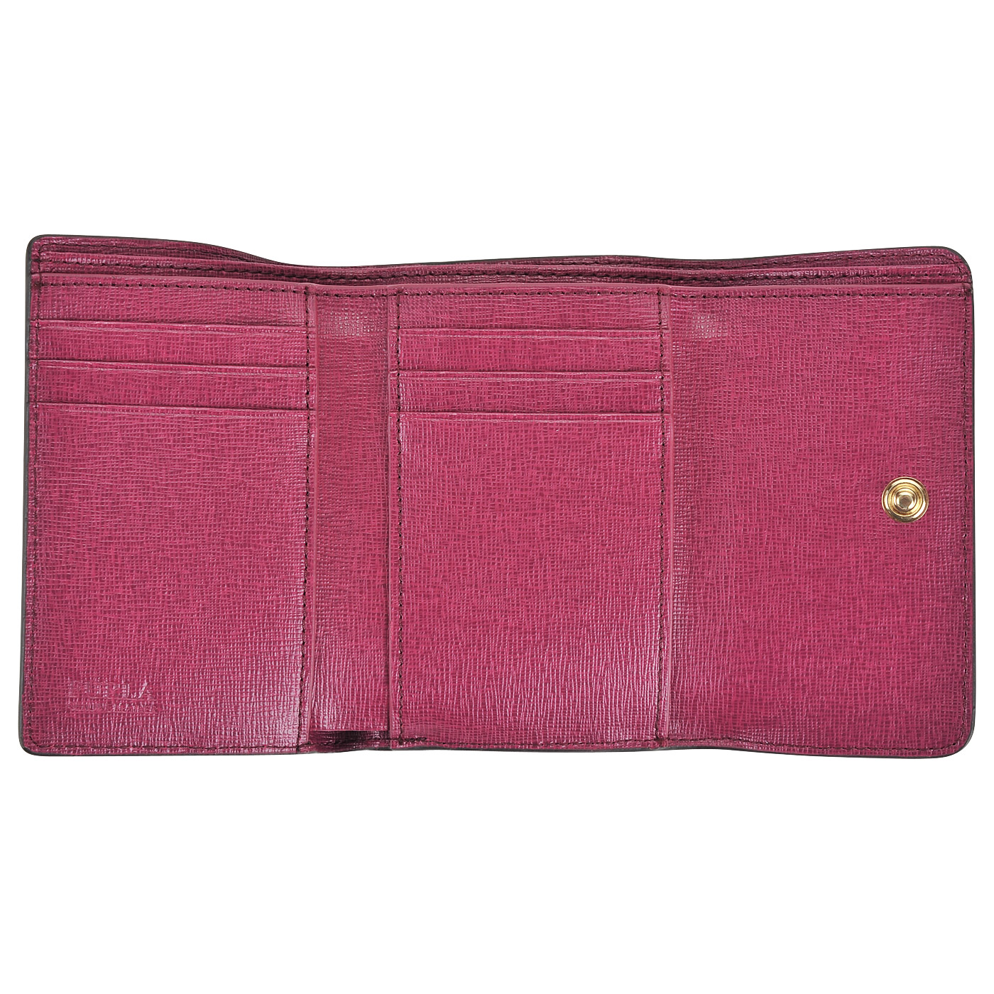 Фиолетовое портмоне из натуральной сафьяновой кожи Furla Babylon
