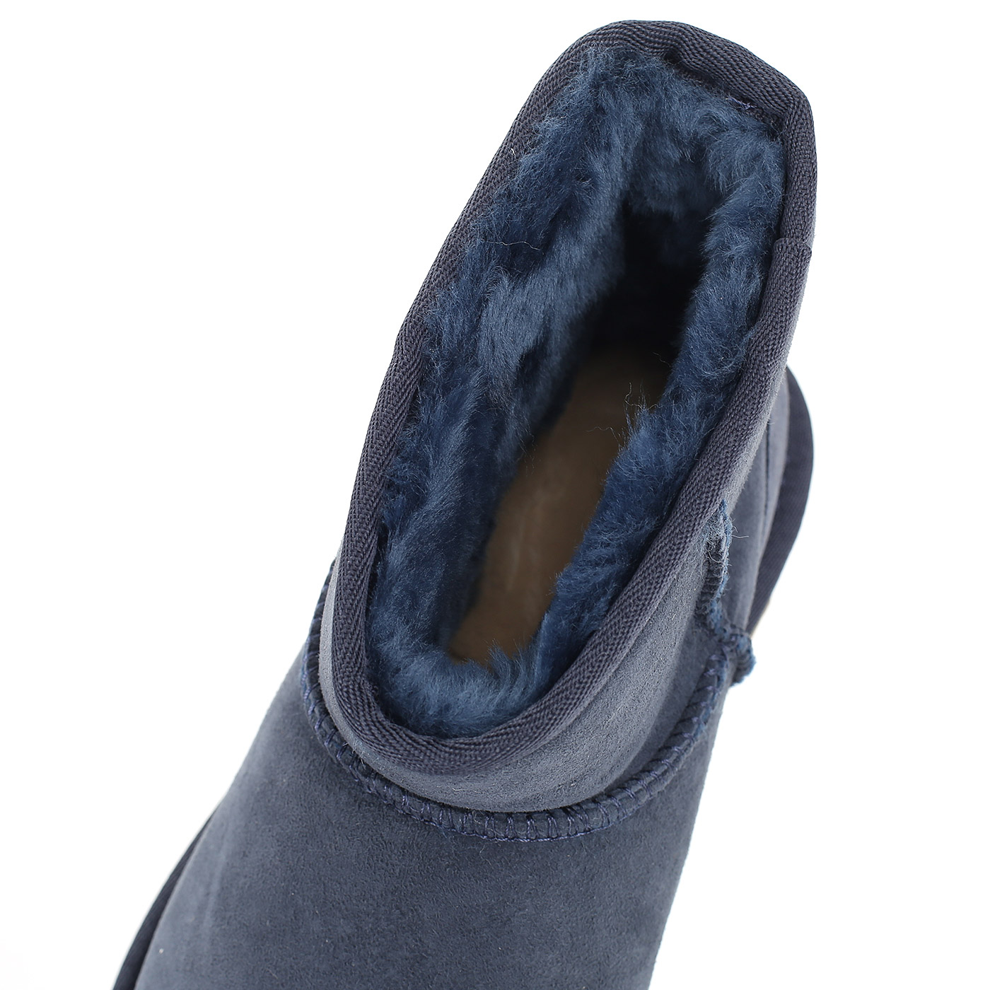 Голубые замшевые угги UGG Classic Mini II