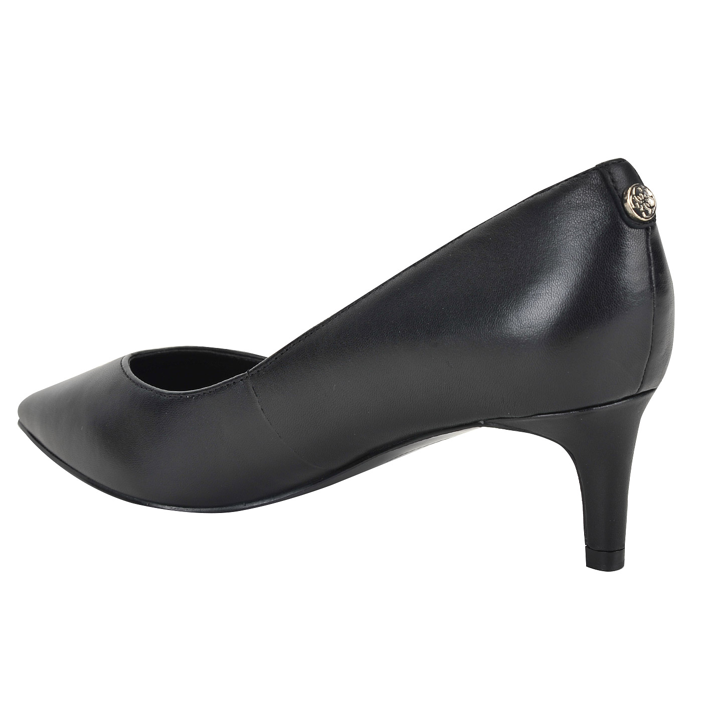 Кожаные туфли-лодочки на низком каблуке Guess Bobbi