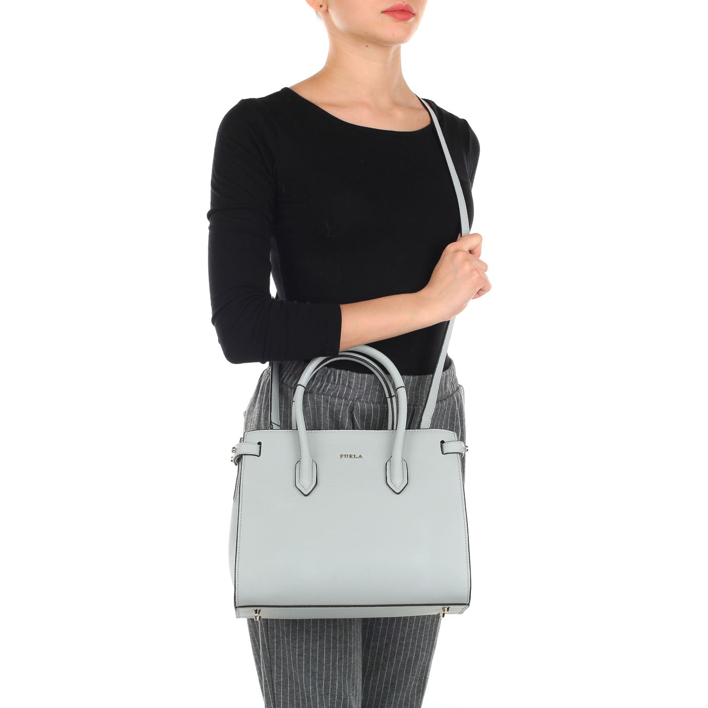 Женская классическая сумка из натуральной кожи Furla Pin