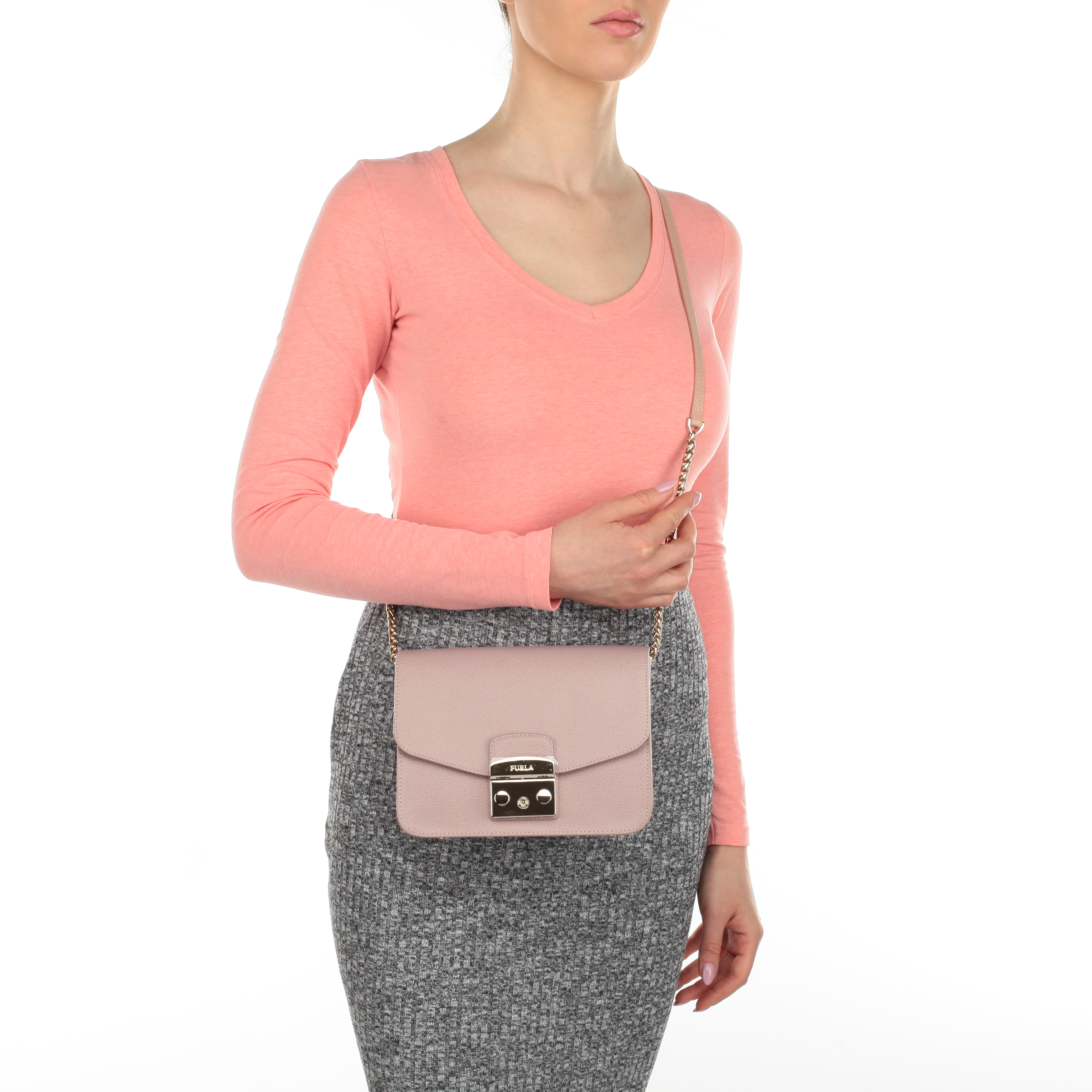 Кожаная женская сумочка Furla Metropolis