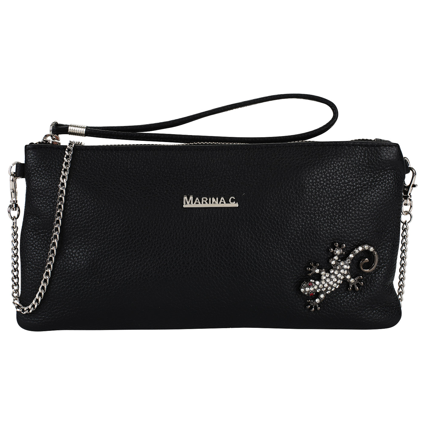 Marina Creazioni Женская сумочка-клатч из натуральной кожи
