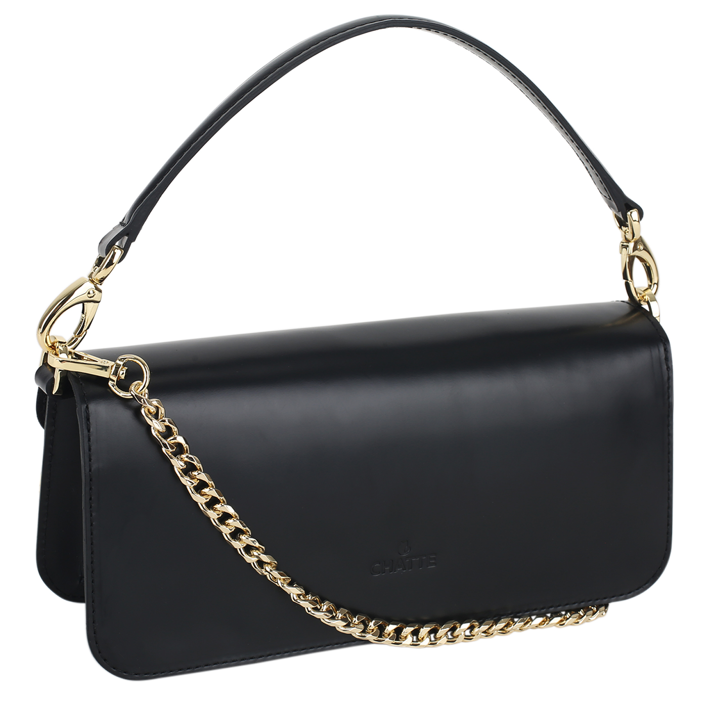 Кожаная сумка с цепочкой Chatte Marseille