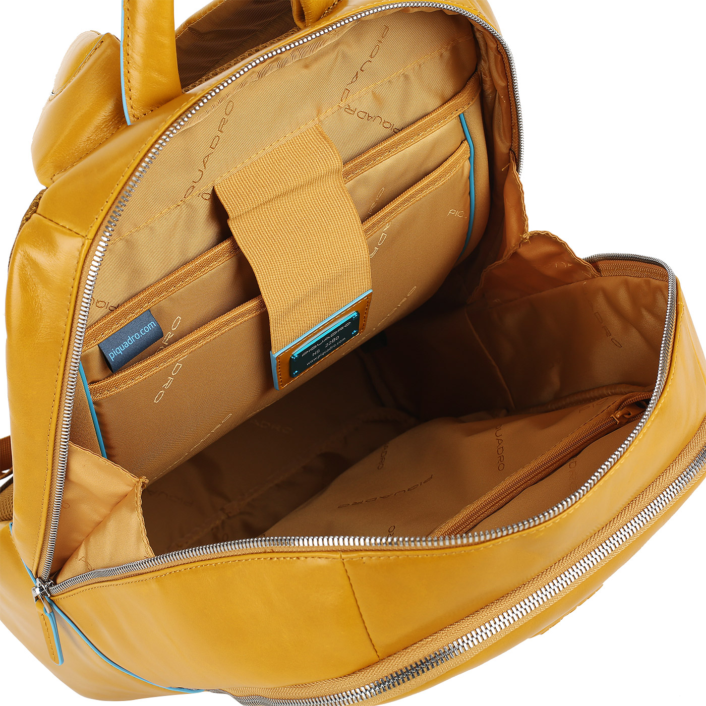 Кожаный рюкзак Piquadro Blue square