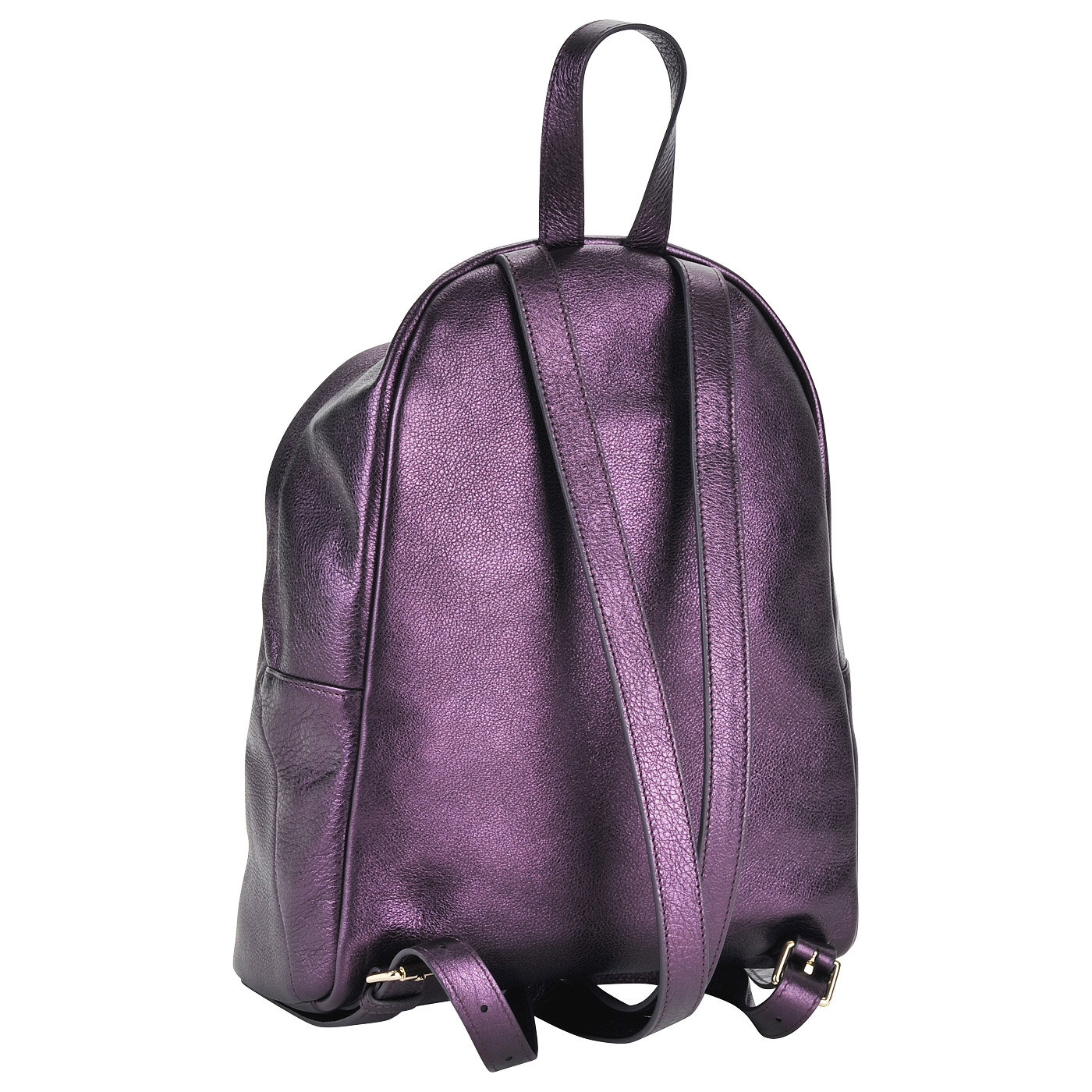 Женский рюкзак из металлизированной кожи Aurelli 