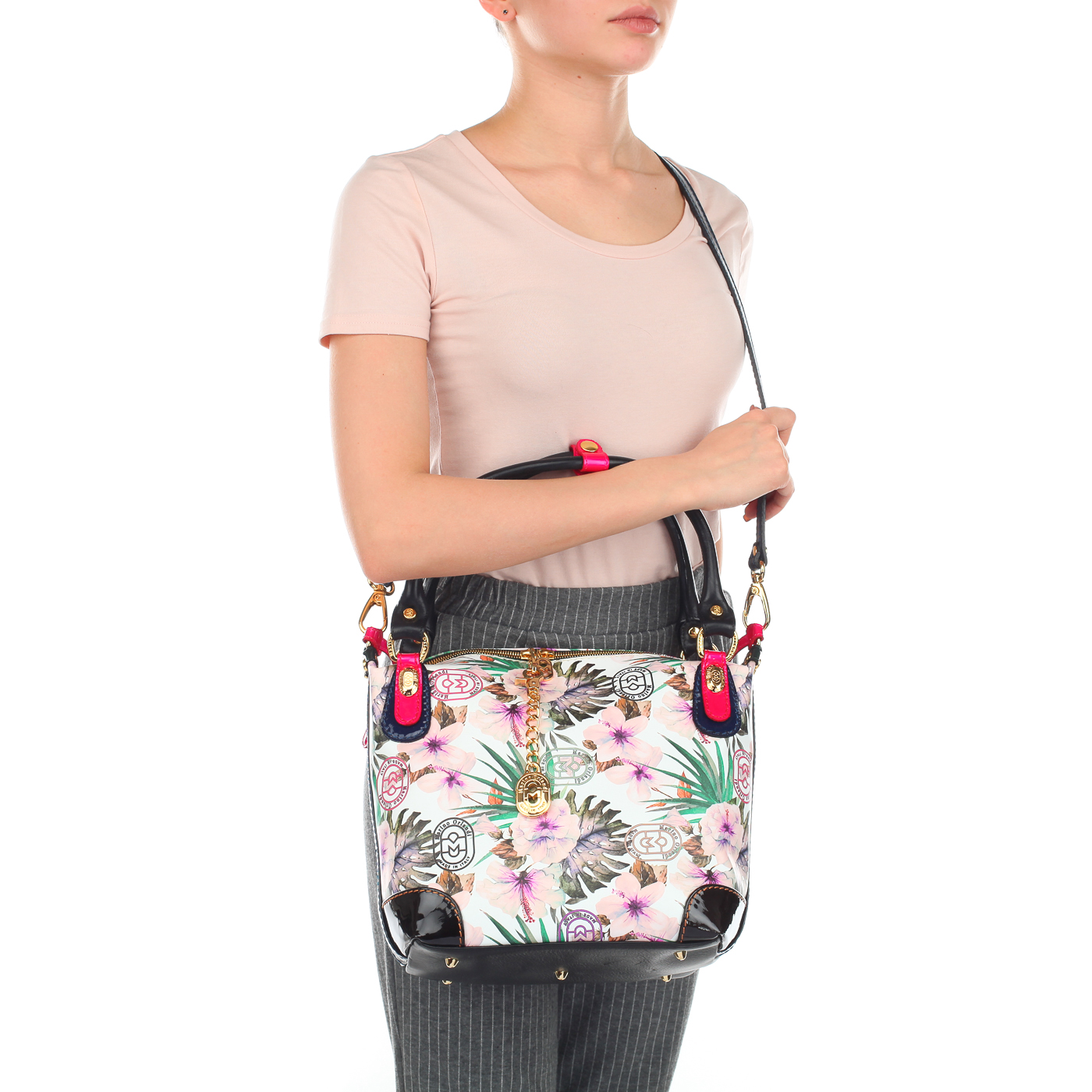 Женская сумочка с цветочным принтом Marino Orlandi 