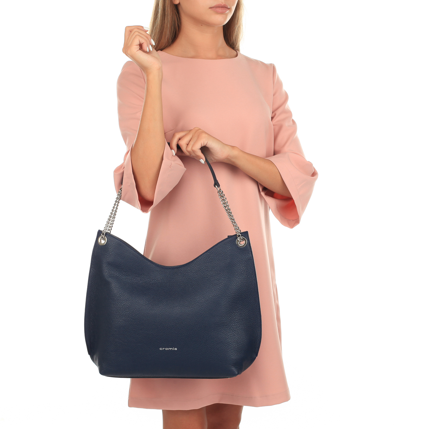 Кожаная сумка с длинными ручками Cromia Corinna