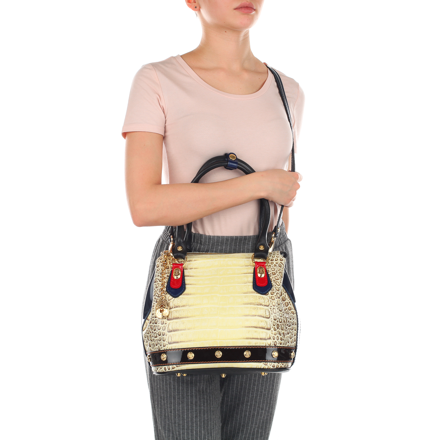 Женская сумочка с ручками и плечевым ремешком Marino Orlandi 