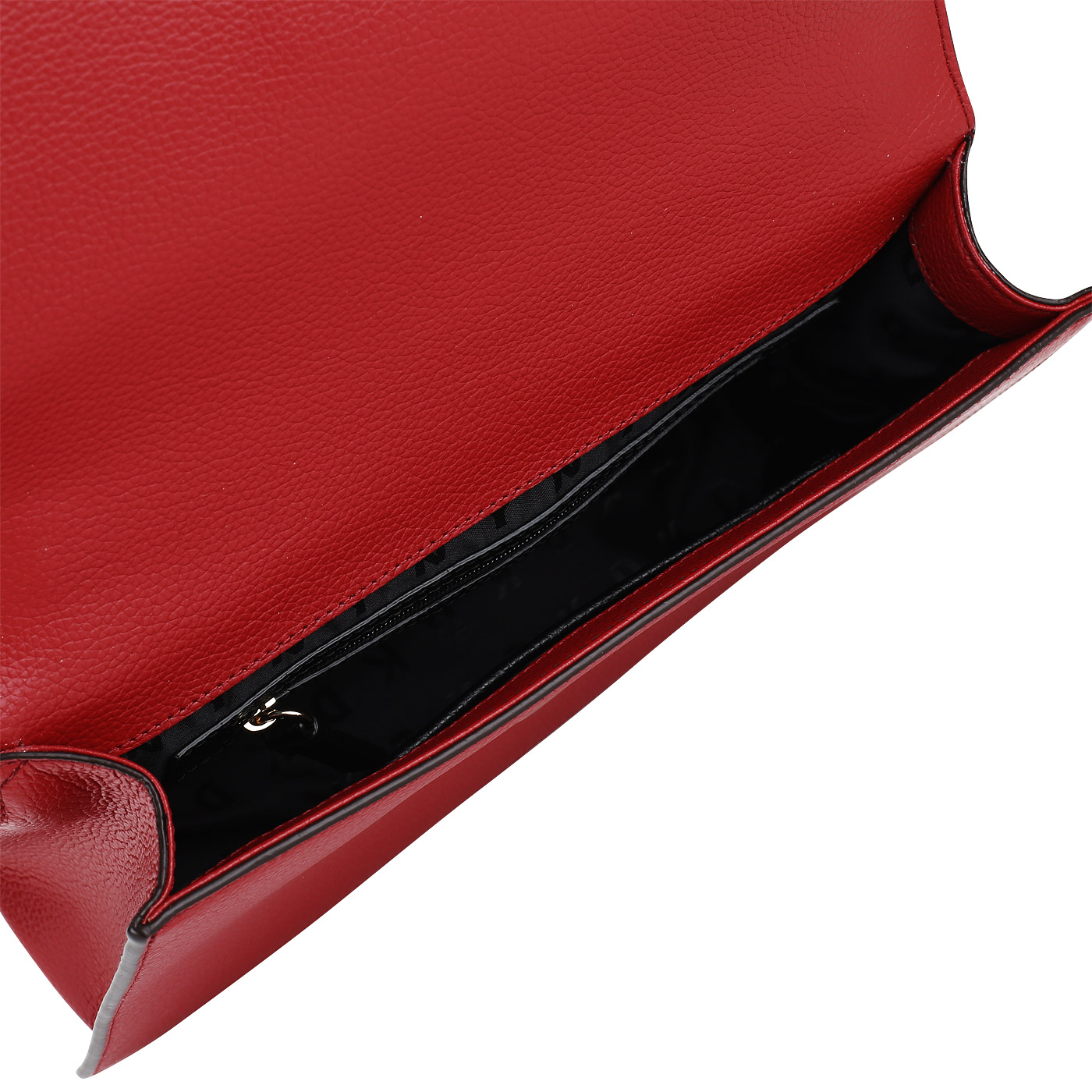 Красная кожаная сумка DKNY Elissa