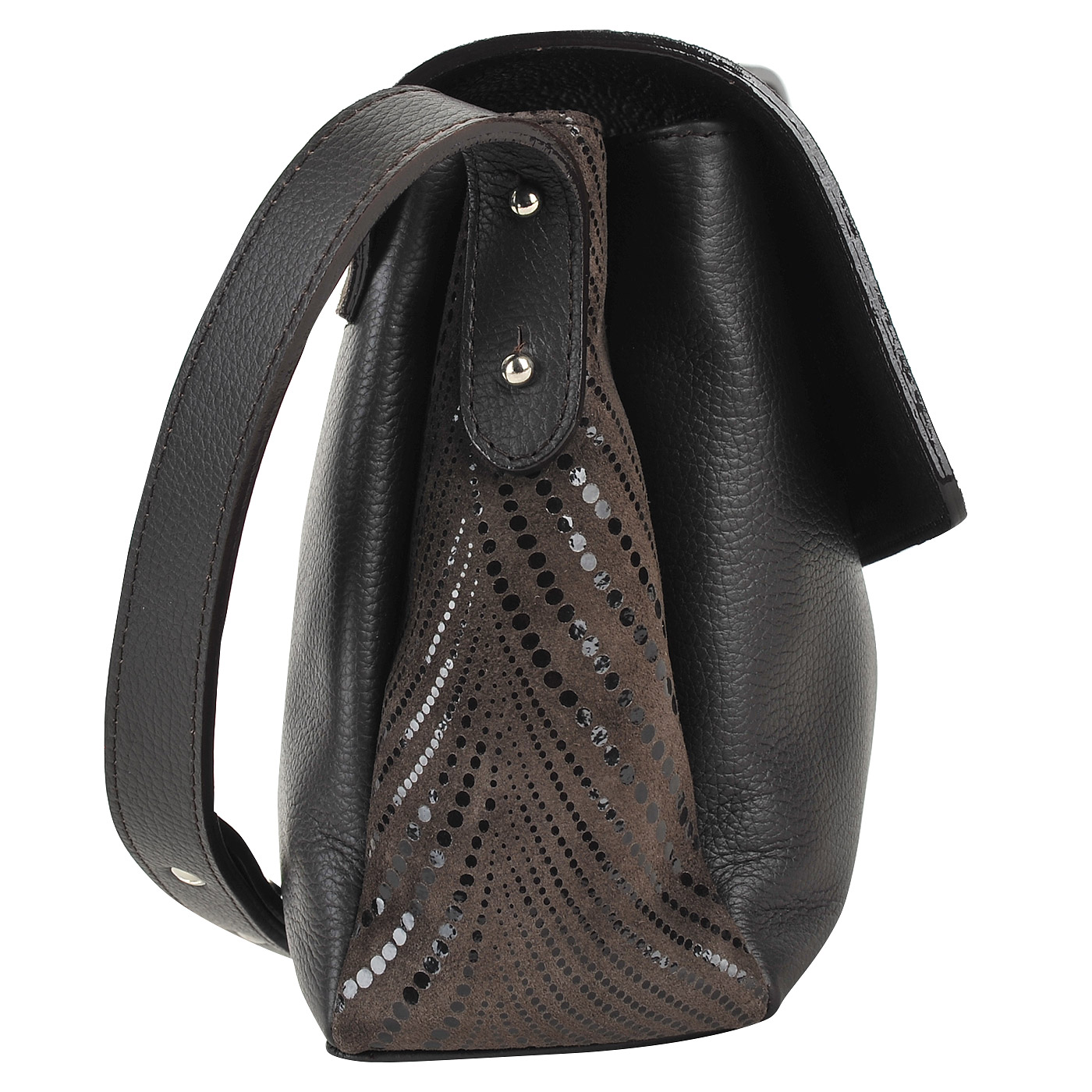 Женская кожаная сумочка с откидным клапаном Chatte 