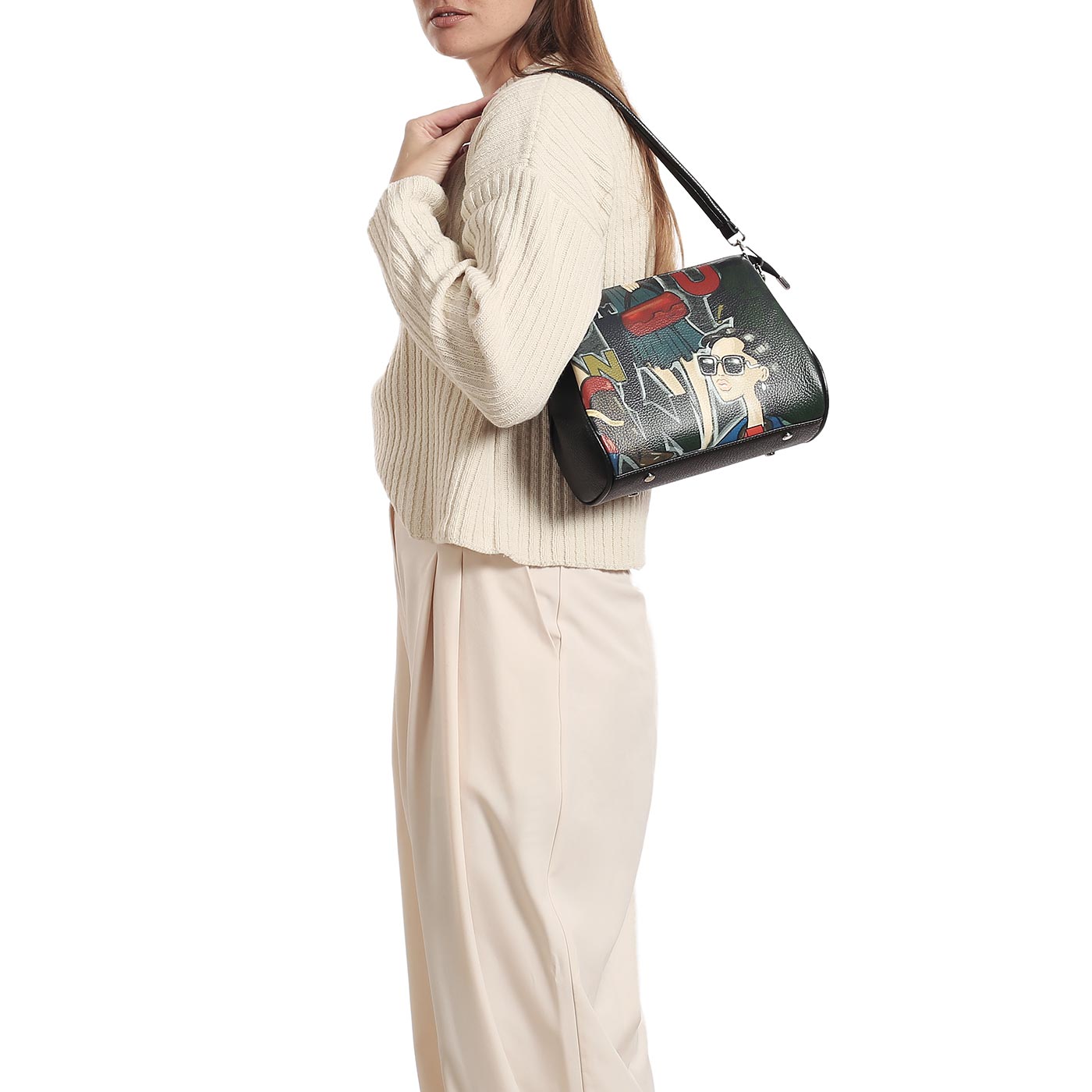 Кожаная сумка Curanni 