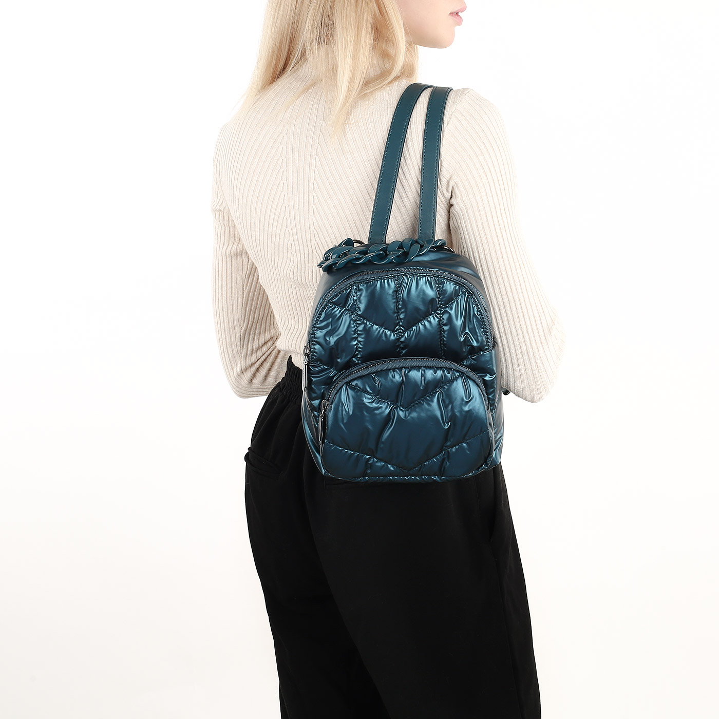 Стеганый рюкзак Maria Celine Sferra MC1805-1BL - 2000558183710 синий ...