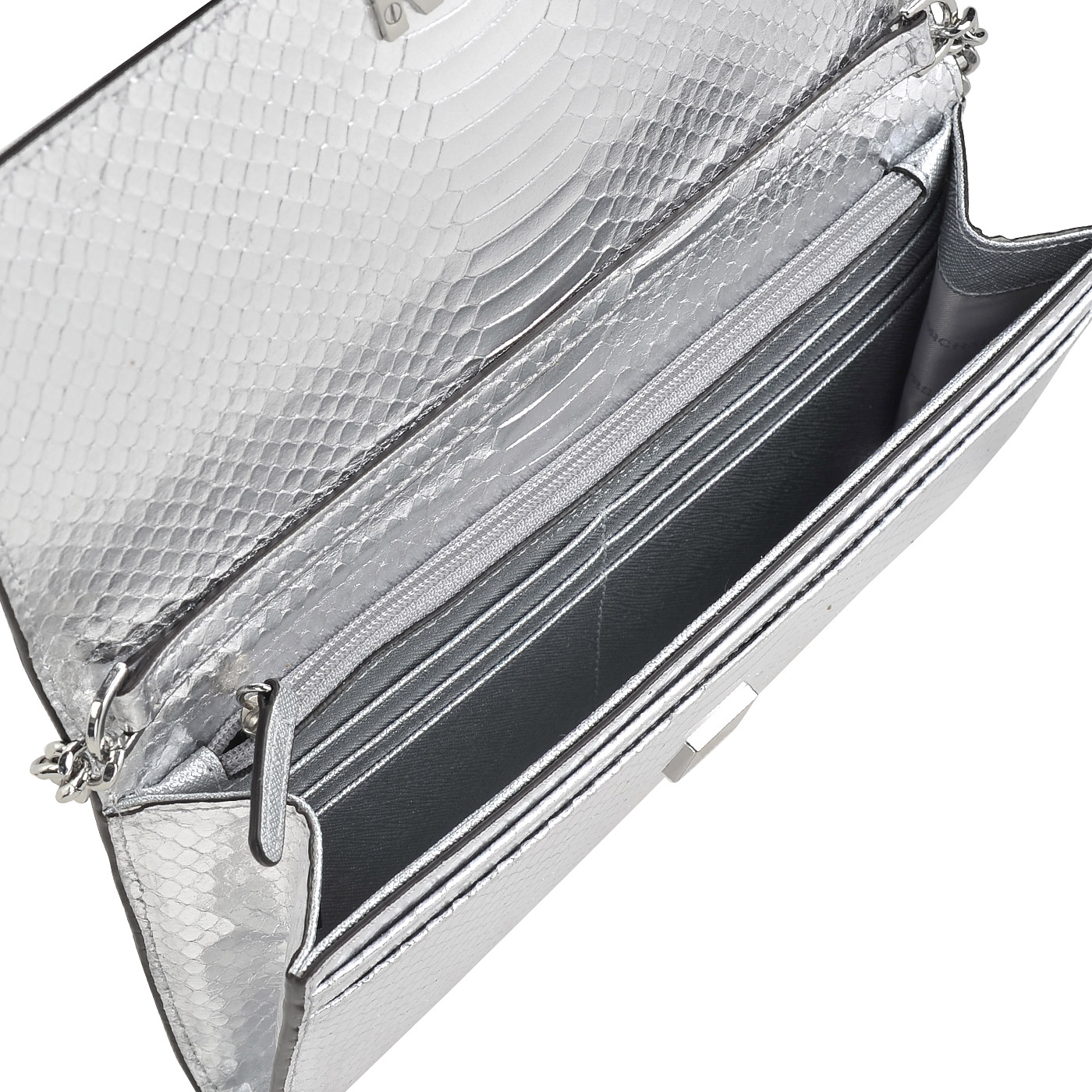 Маленькая кожаная сумка с выделкой под питона Michael Kors Mott