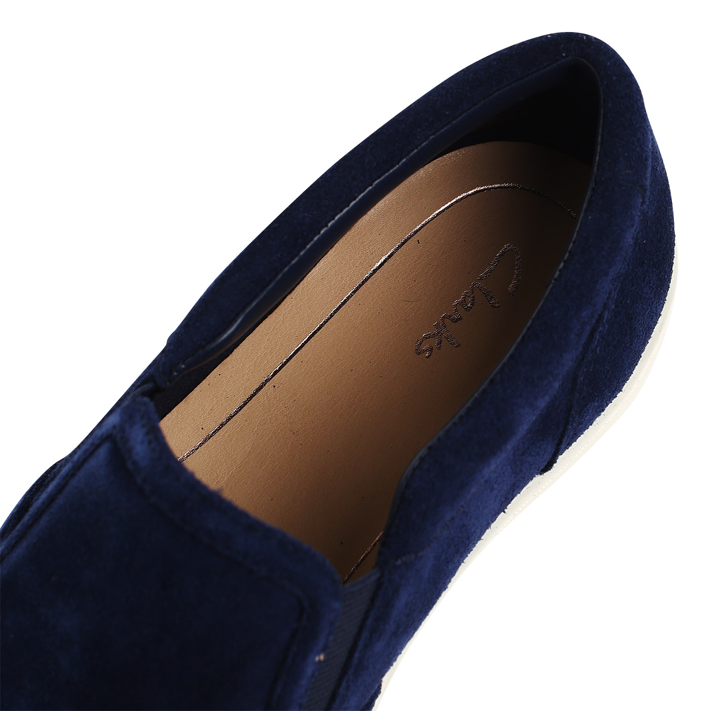 Слипоны из синей замши Clarks Glove Puppet