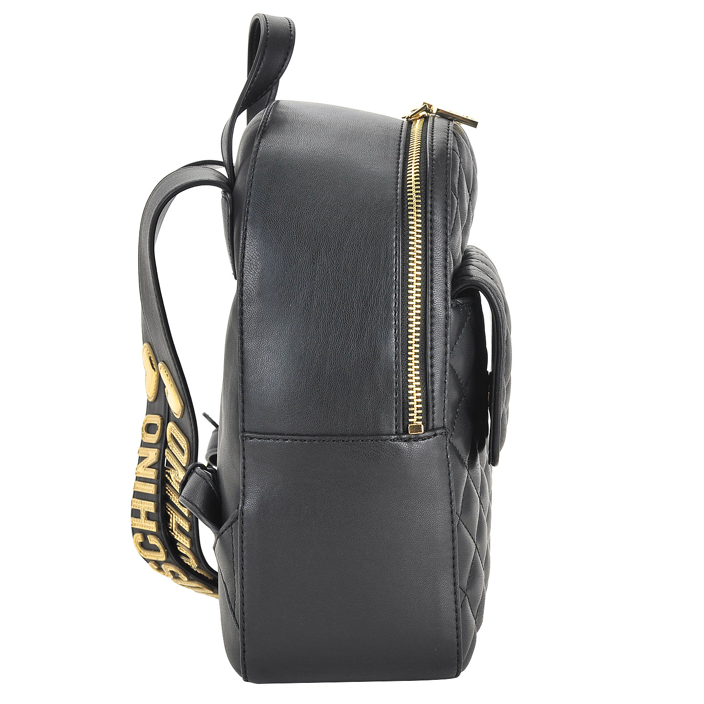 Женский стеганый рюкзак черного цвета Love Moschino Fashion Quilted