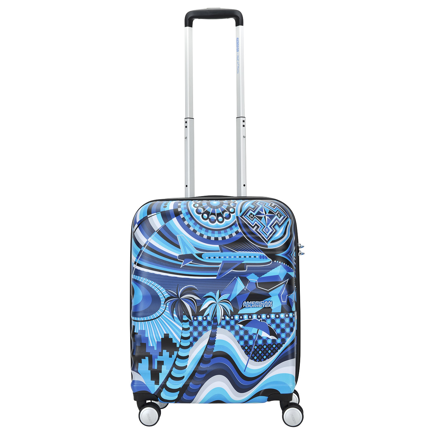 Чемодан для ручной клади XS из поликарбоната с кодовым замком American Tourister MWM Summer Flow