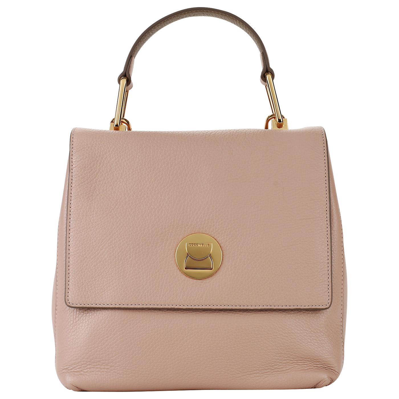 Coccinelle Кожаный женский рюкзак с откидным клапаном