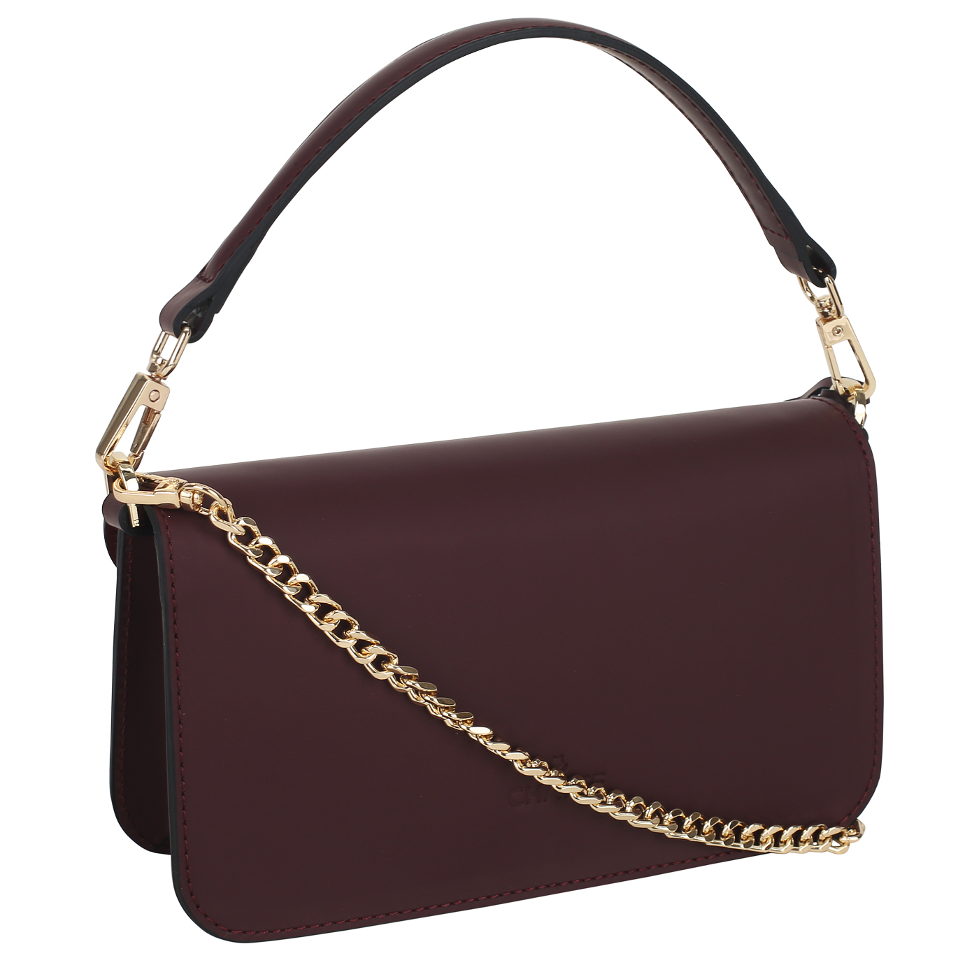 Кожаная сумка с цепочкой Chatte Marseille