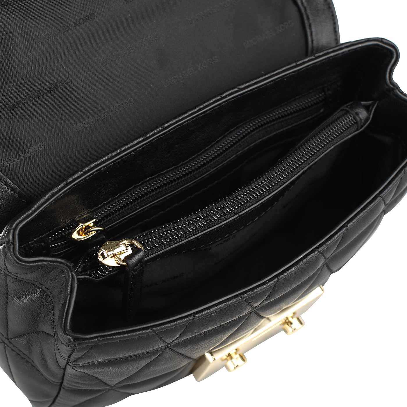 Женская стеганая сумка из натуральной кожи Michael Kors Sloan